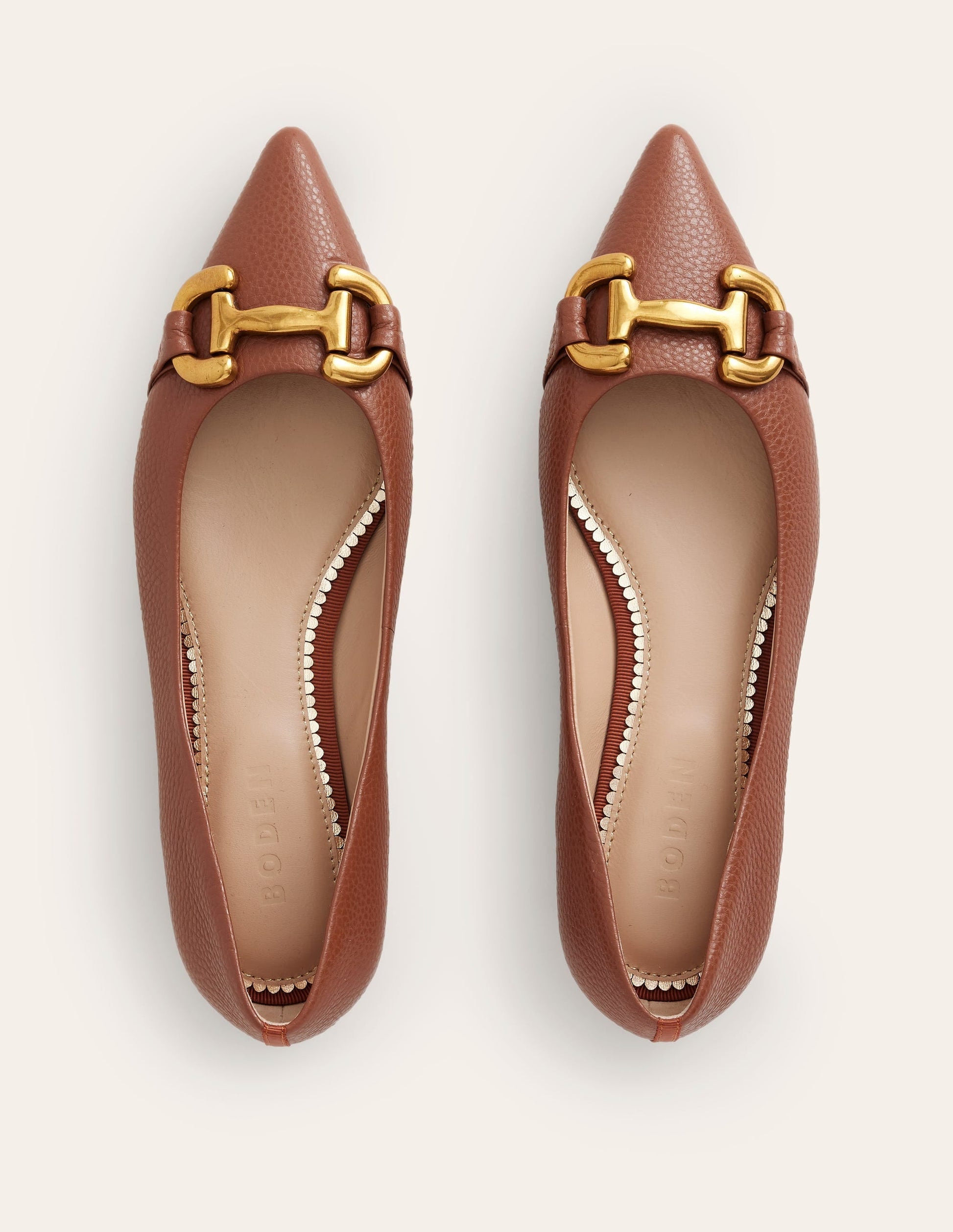 Iris Snaffle Ballet Flat-Tan-5