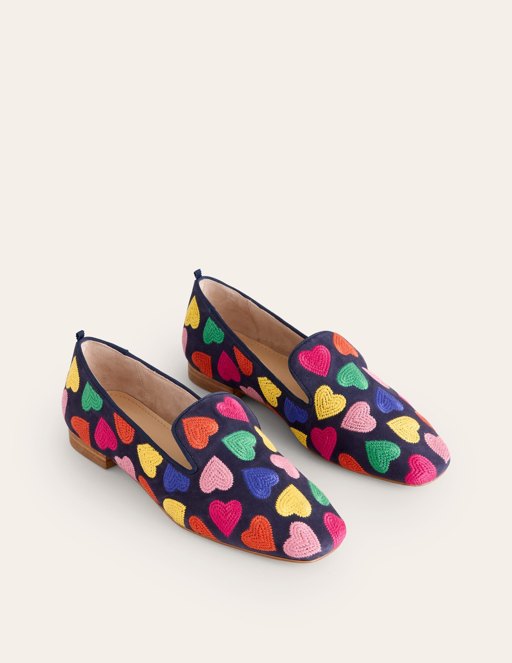 Slipper Cut Loafer-Multi Navy Hearts - Image 3
