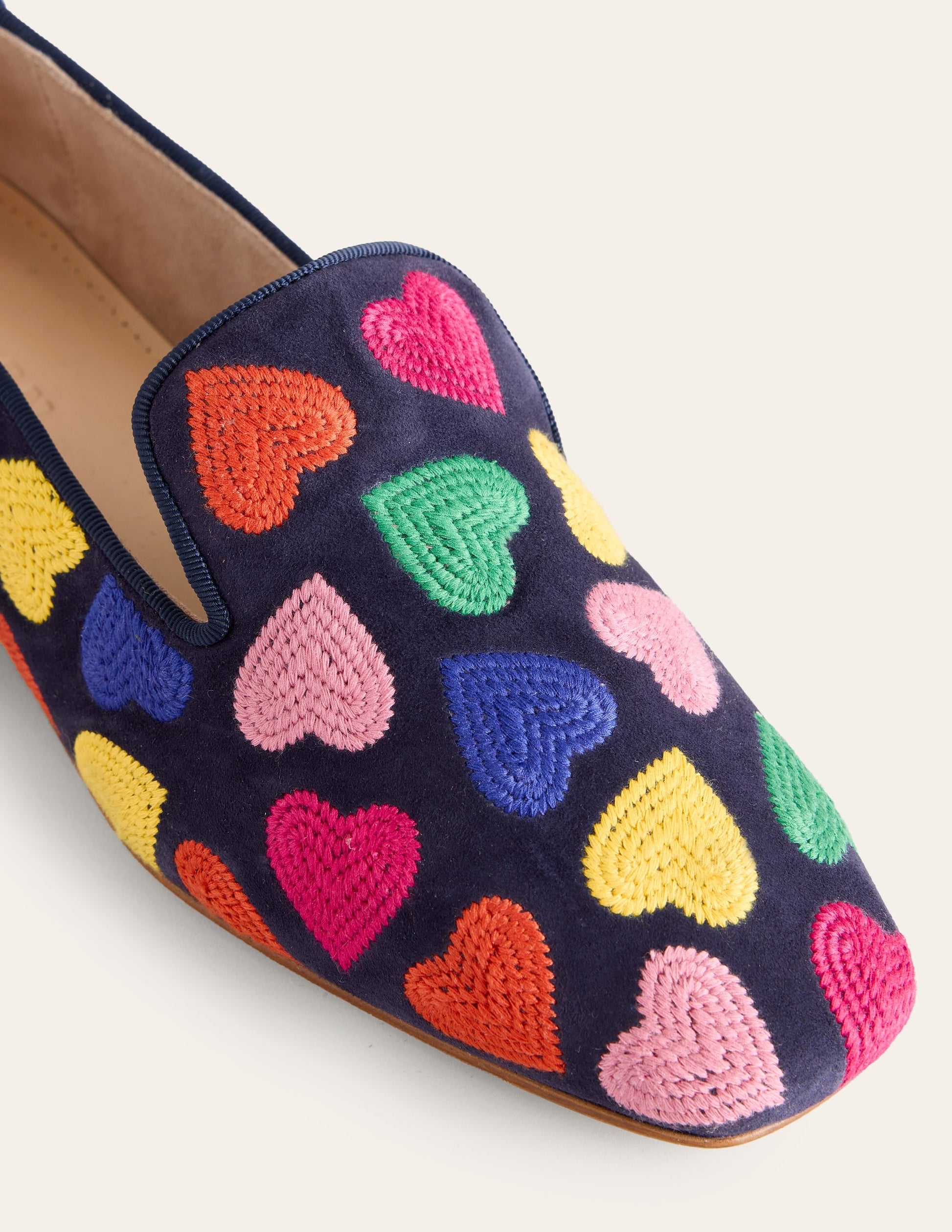Slipper Cut Loafer-Multi Navy Hearts-4