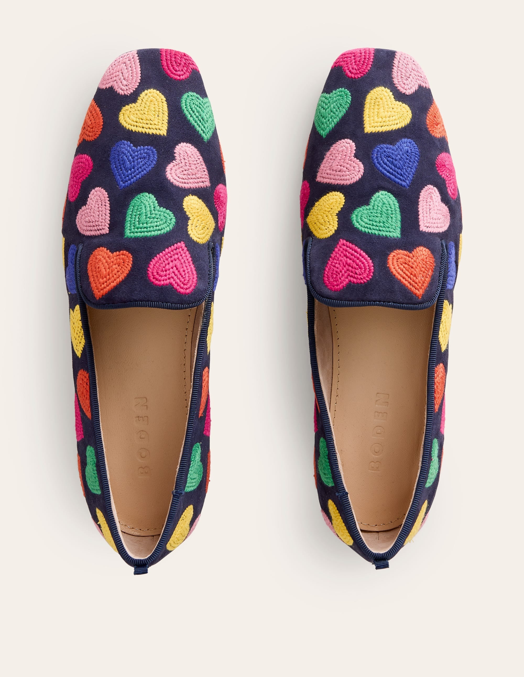 Slipper Cut Loafer-Multi Navy Hearts - Image 5
