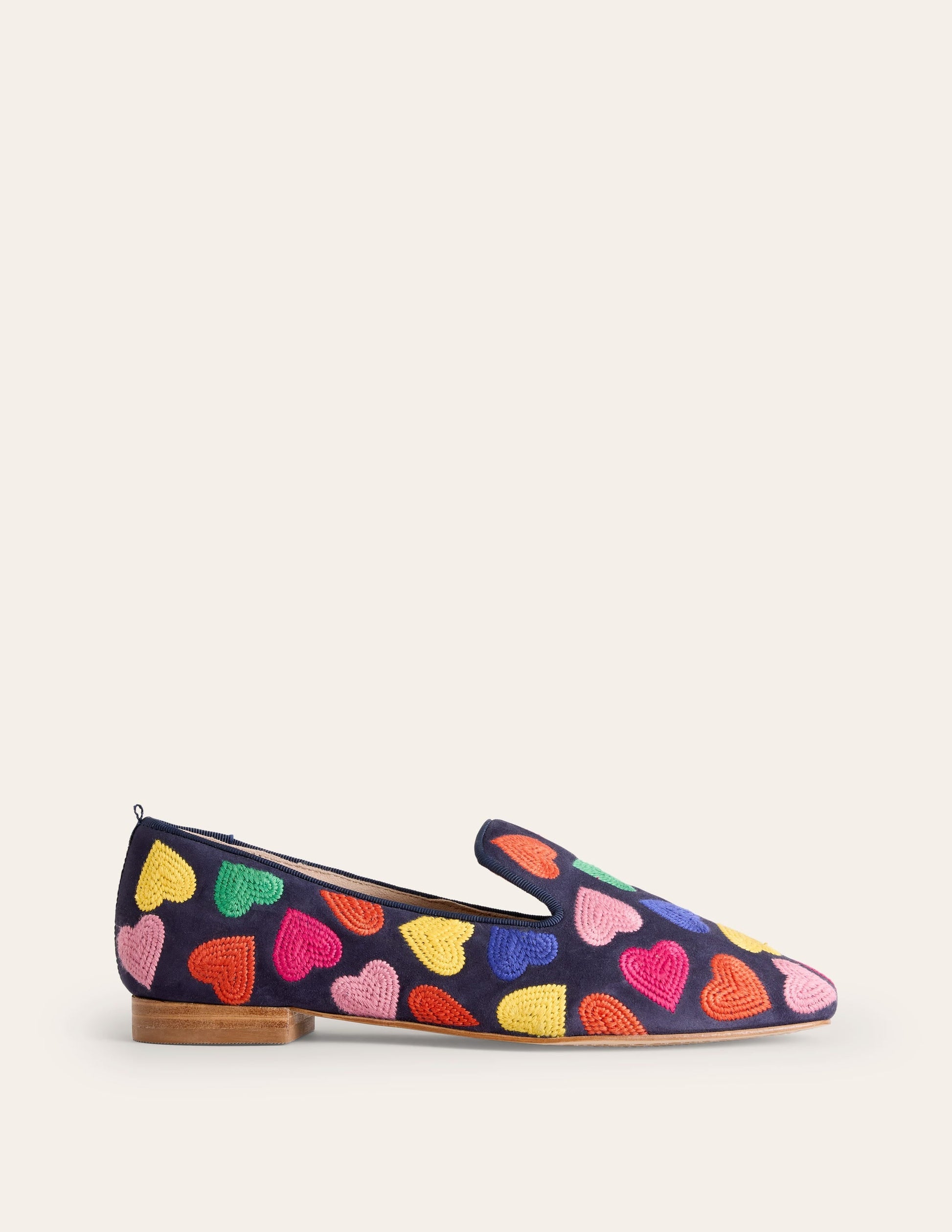 Slipper Cut Loafer-Multi Navy Hearts-2