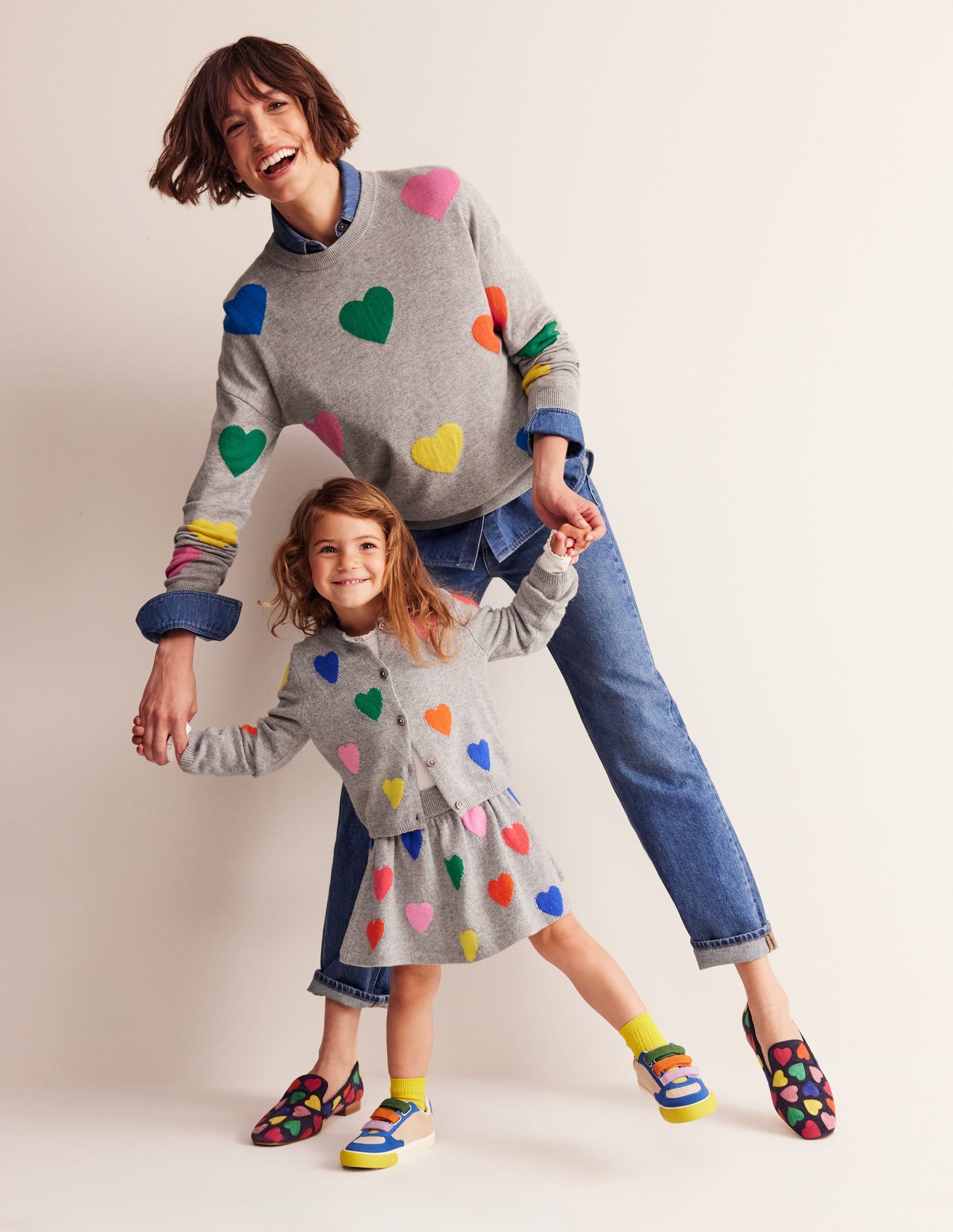 Slipper Cut Loafer-Multi Navy Hearts-6