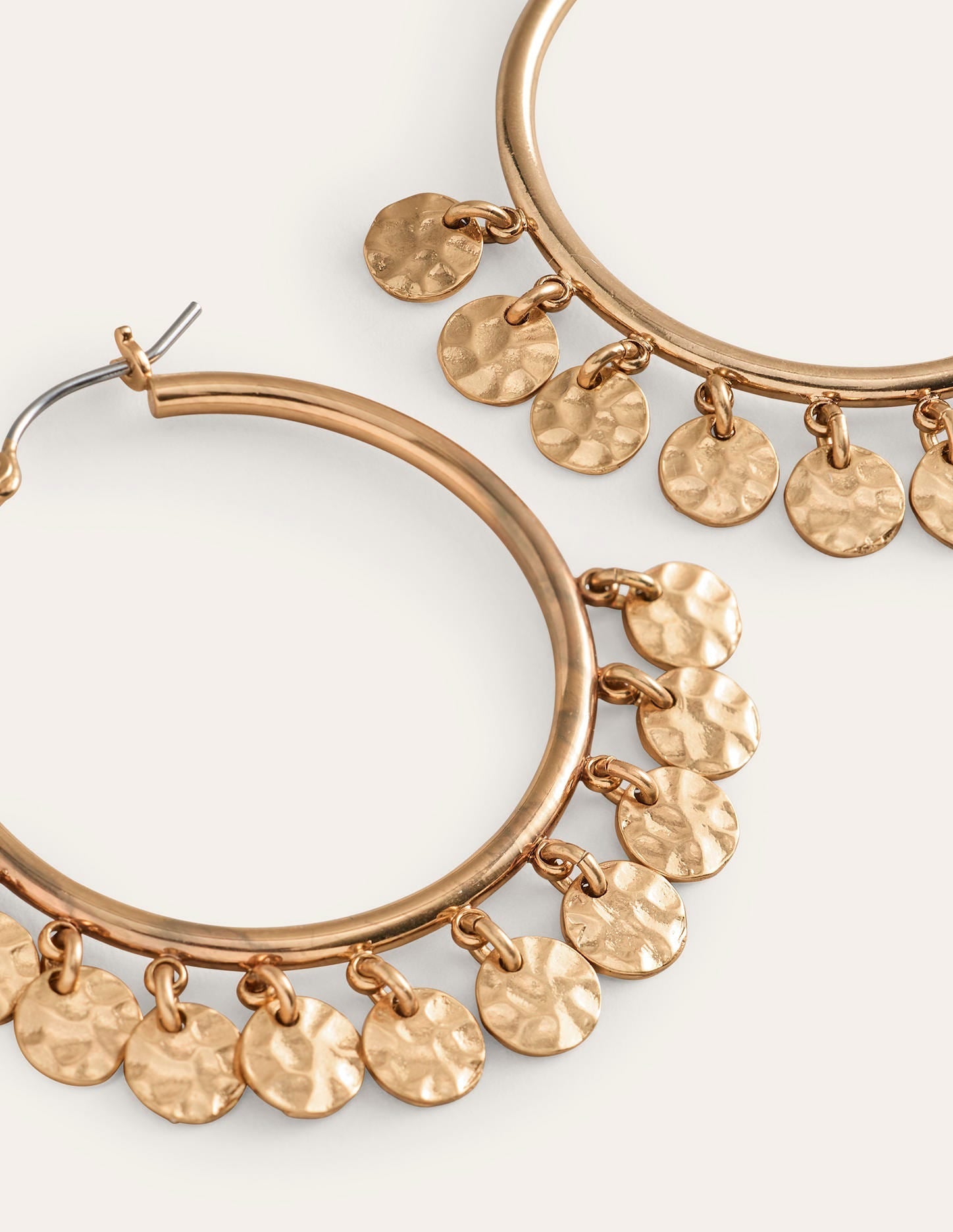 Disc Bead Hoops-Gold-4