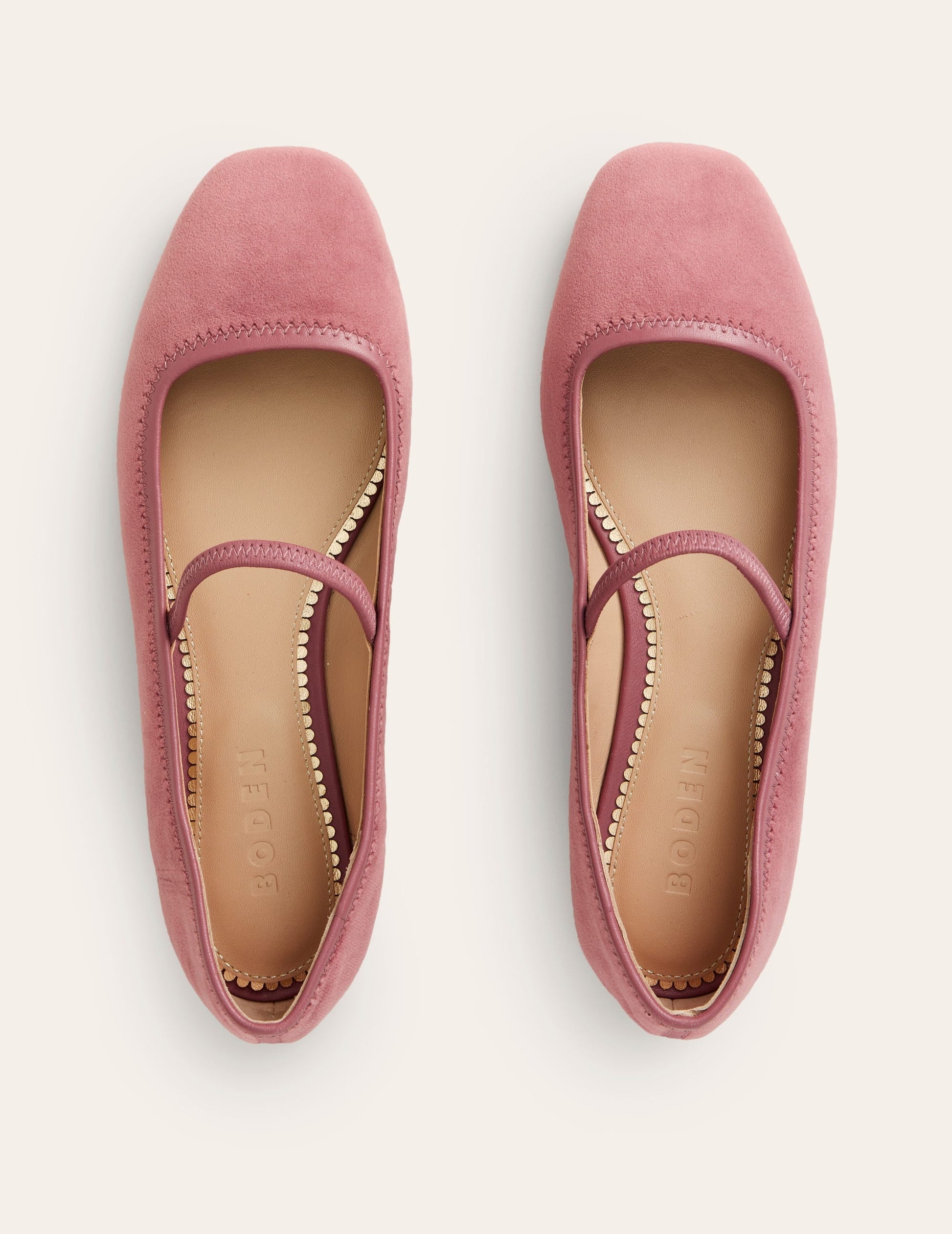 Thea Mary Jane Ballet Flat-Old Rose-5
