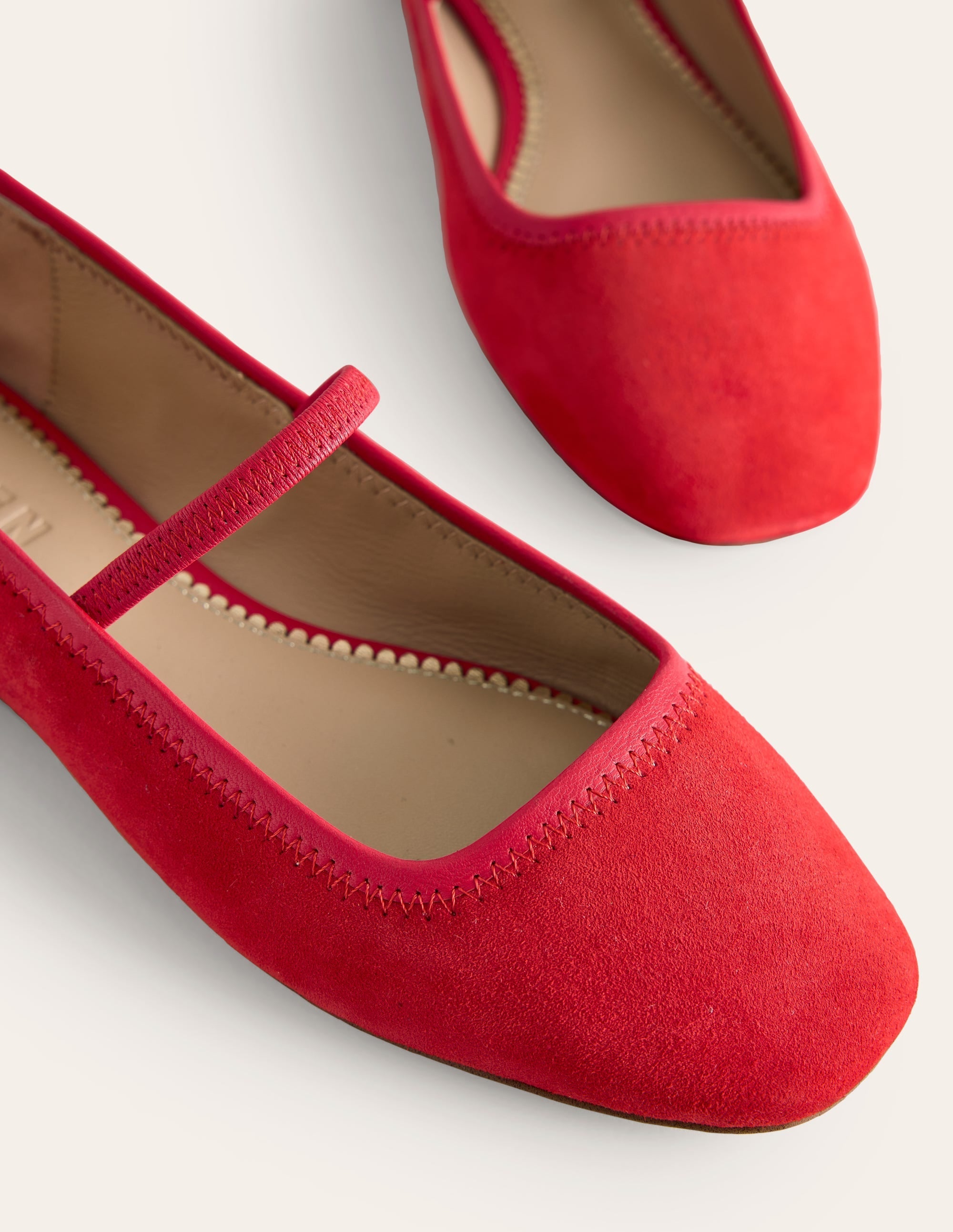 Thea Mary Jane Ballet Flat-Red - Image 5