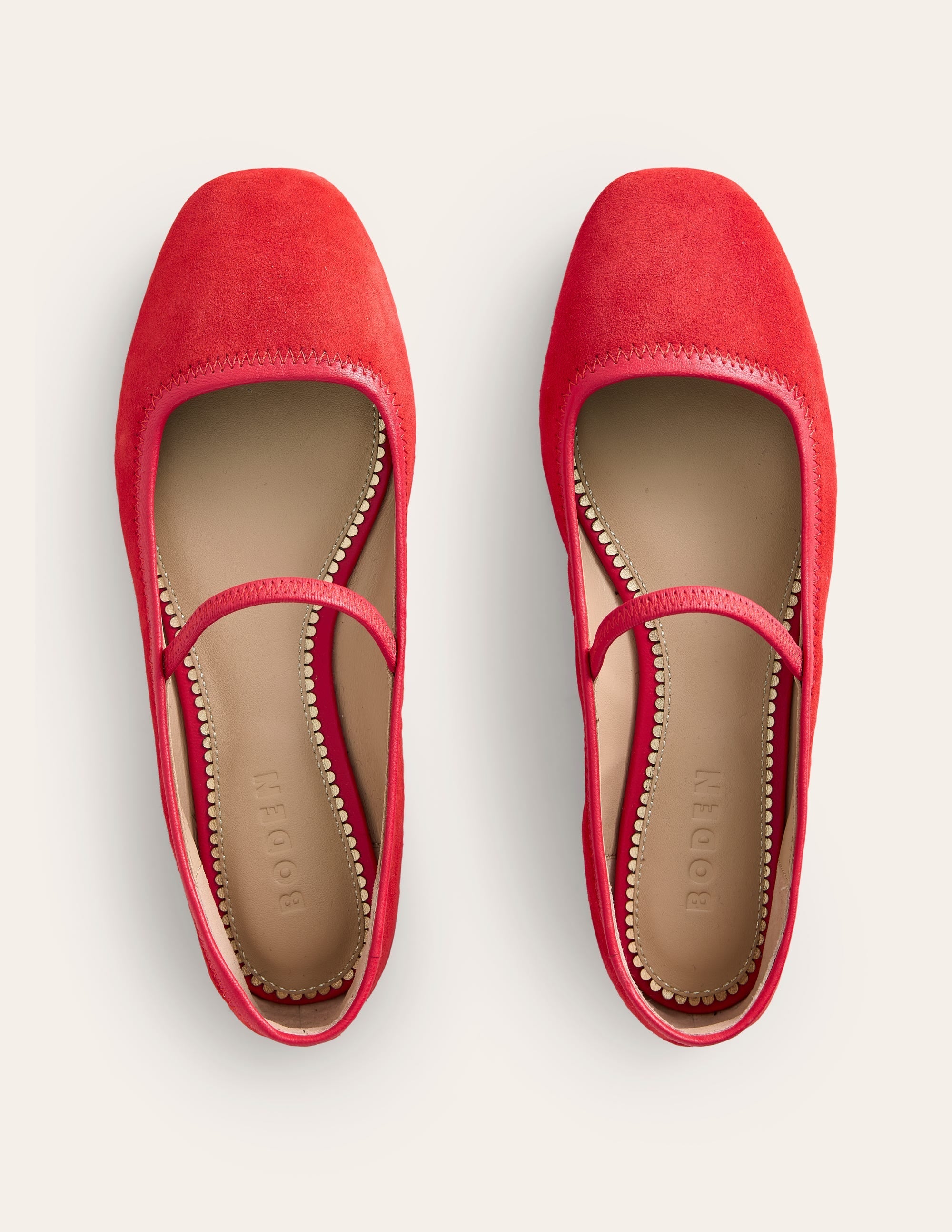 Thea Mary Jane Ballet Flat-Red - Image 6