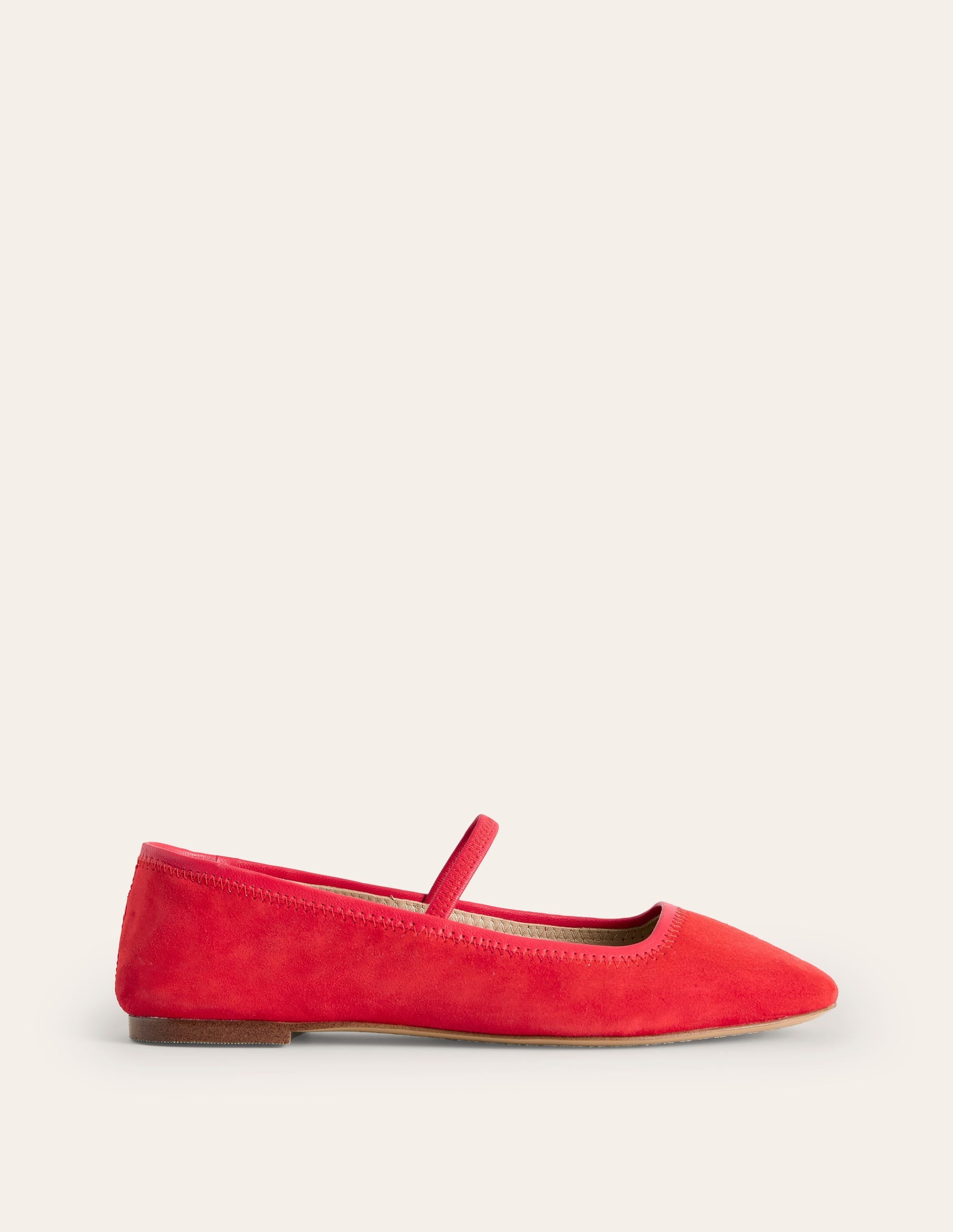 Thea Mary Jane Ballet Flat-Red - Image 3