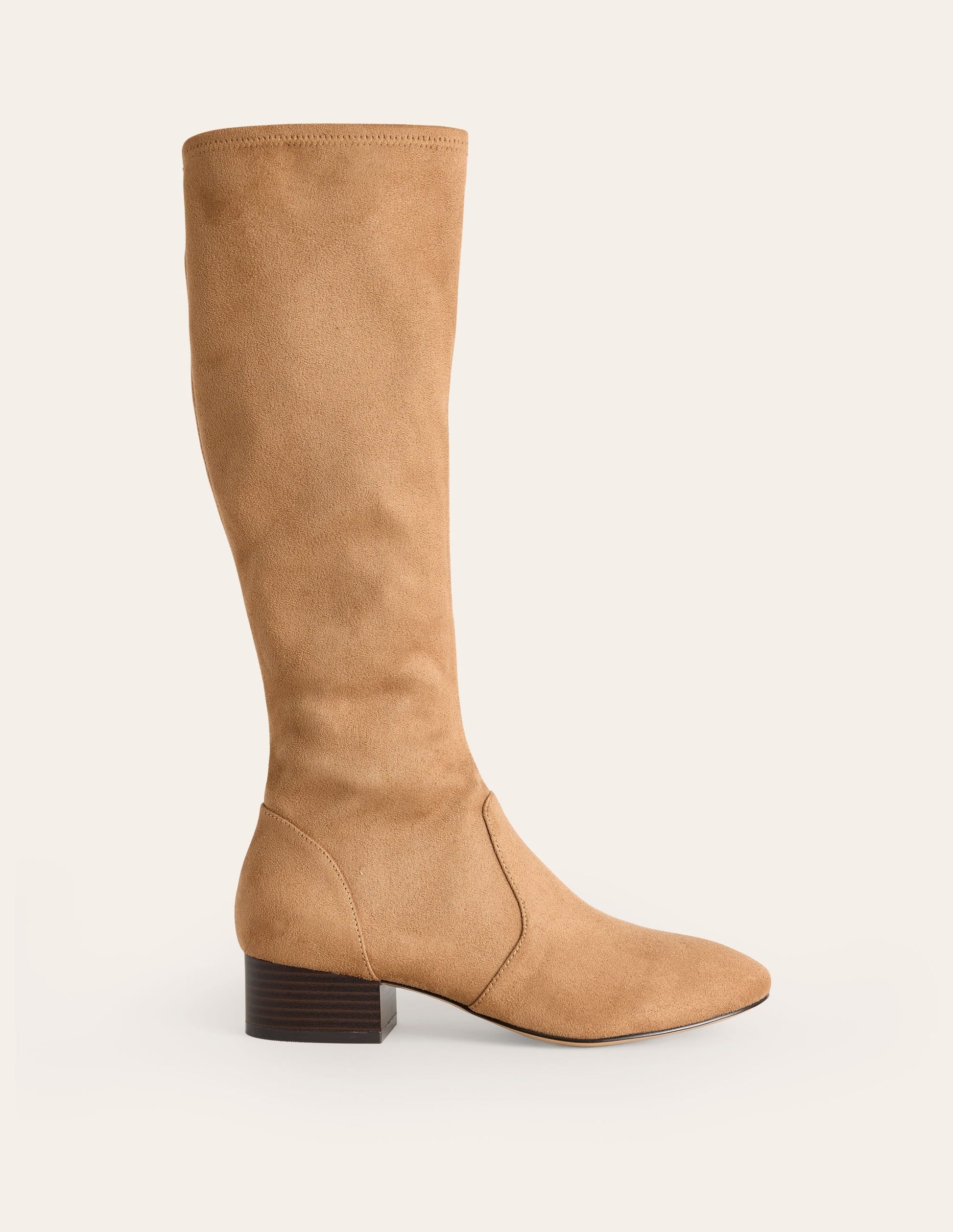 Flat Stretch Knee Boots-Acorn-1