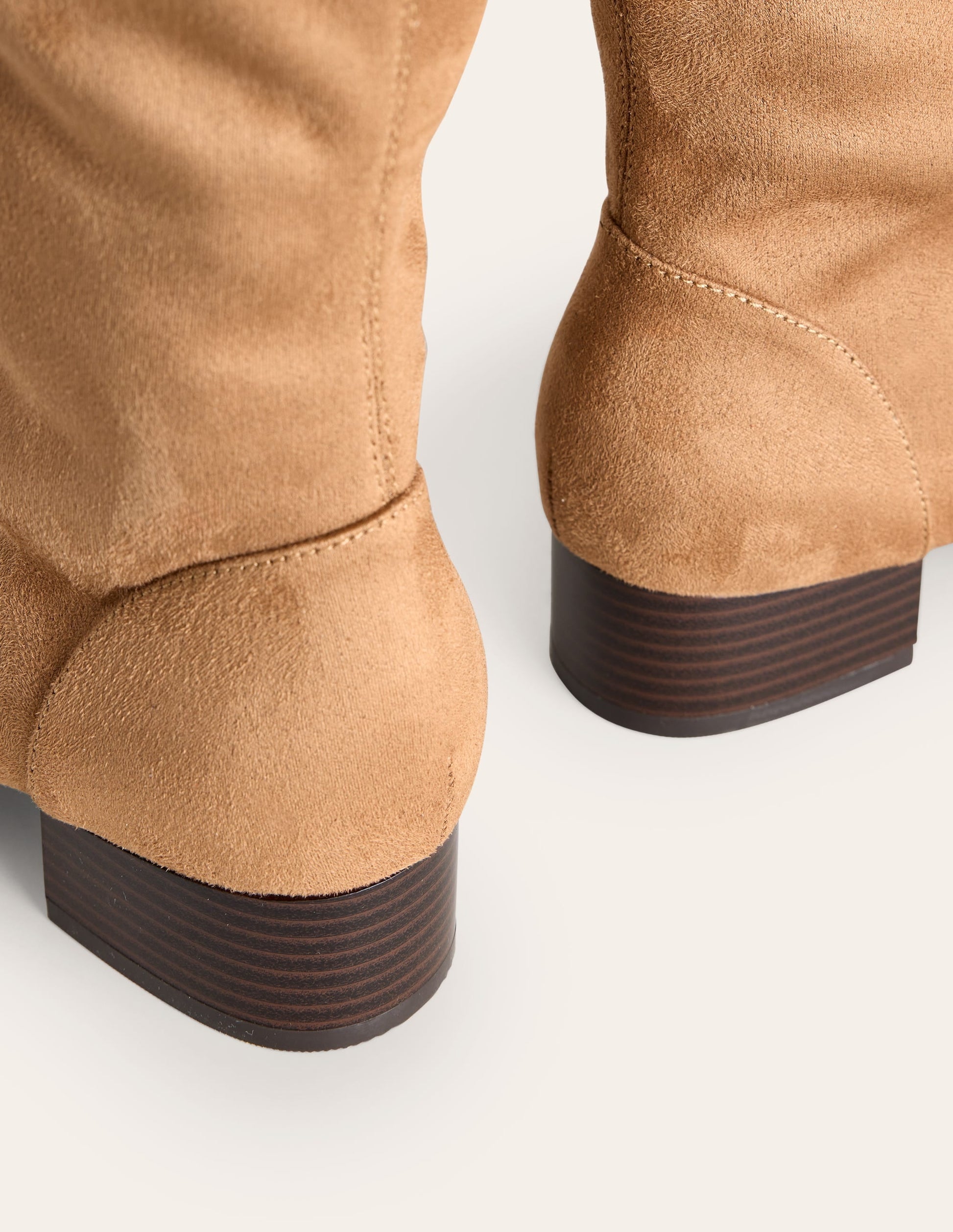 Flat Stretch Knee Boots-Acorn-4