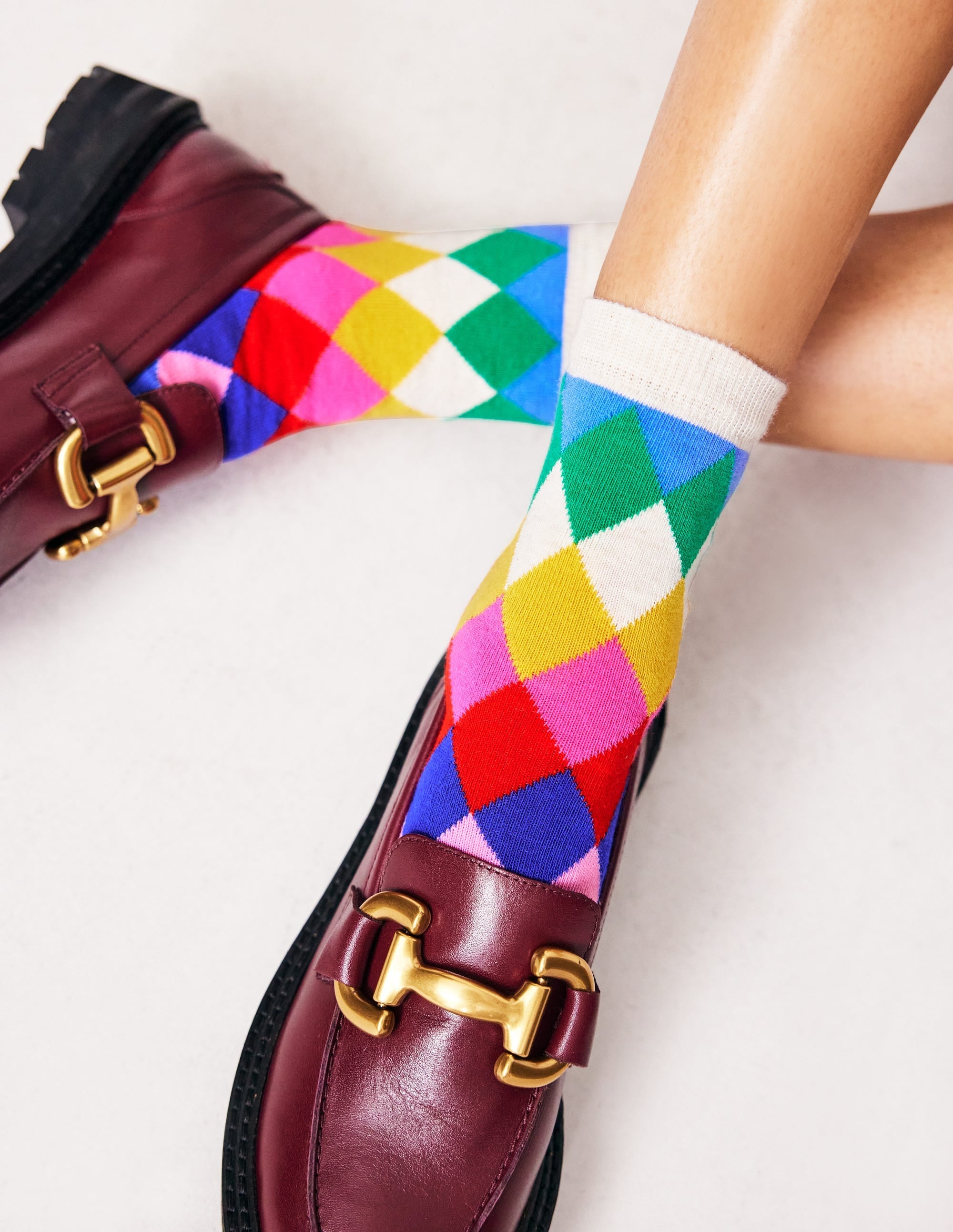 3 Pack Novelty Socks-Rainbow Novelty - Image 1