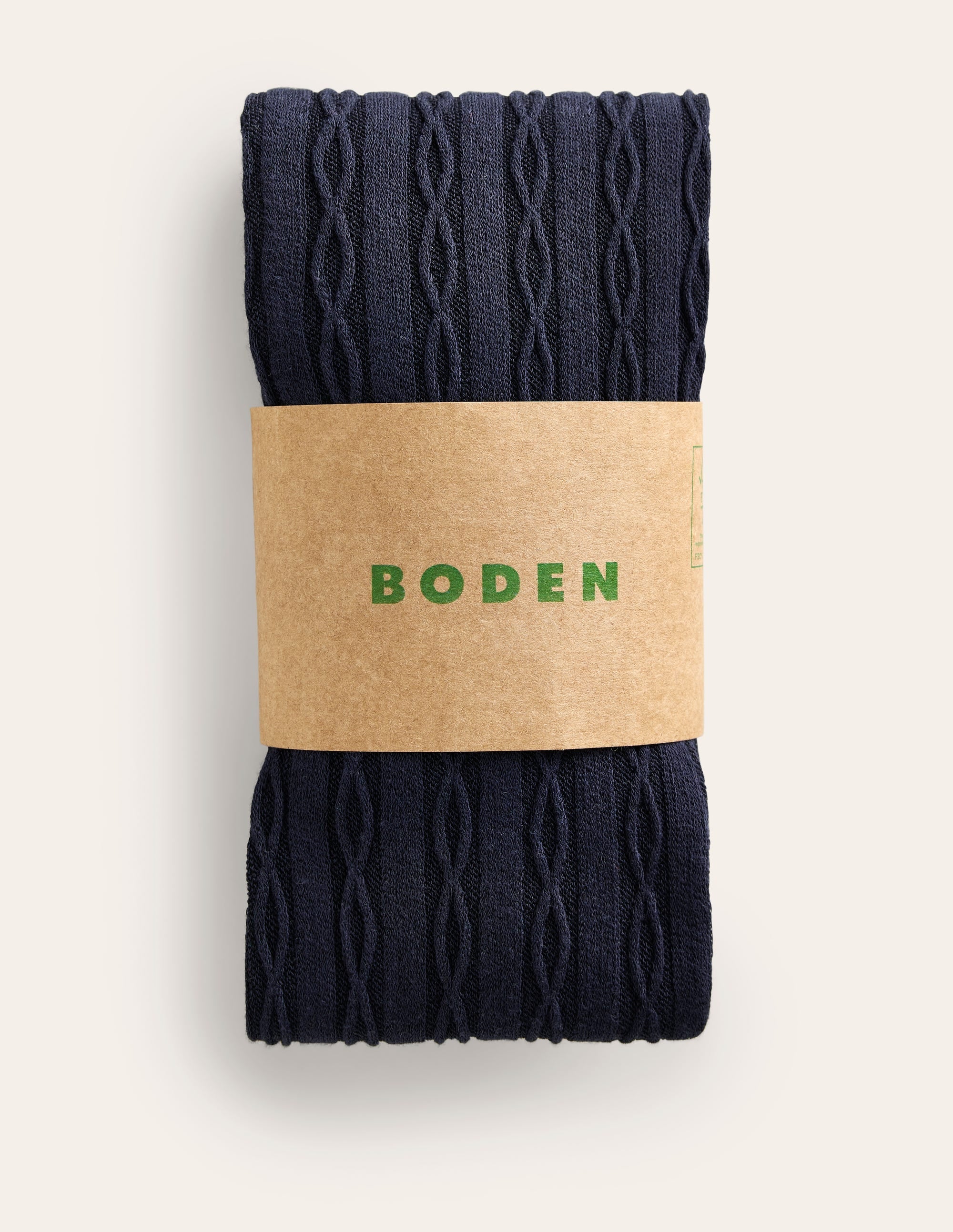 Cable Knit Tights-Navy - Image 3