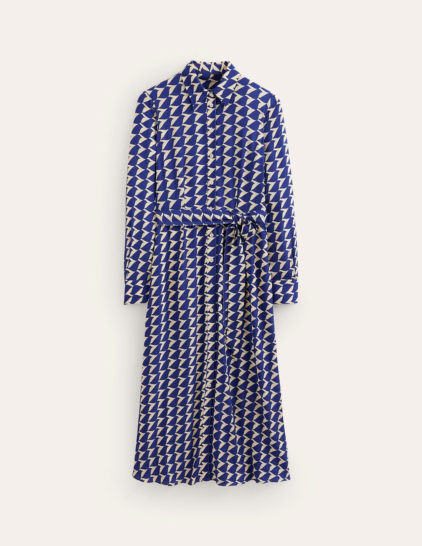 Kate Midi Shirt Dress-Mazarine Blue, Birdie - Image 5