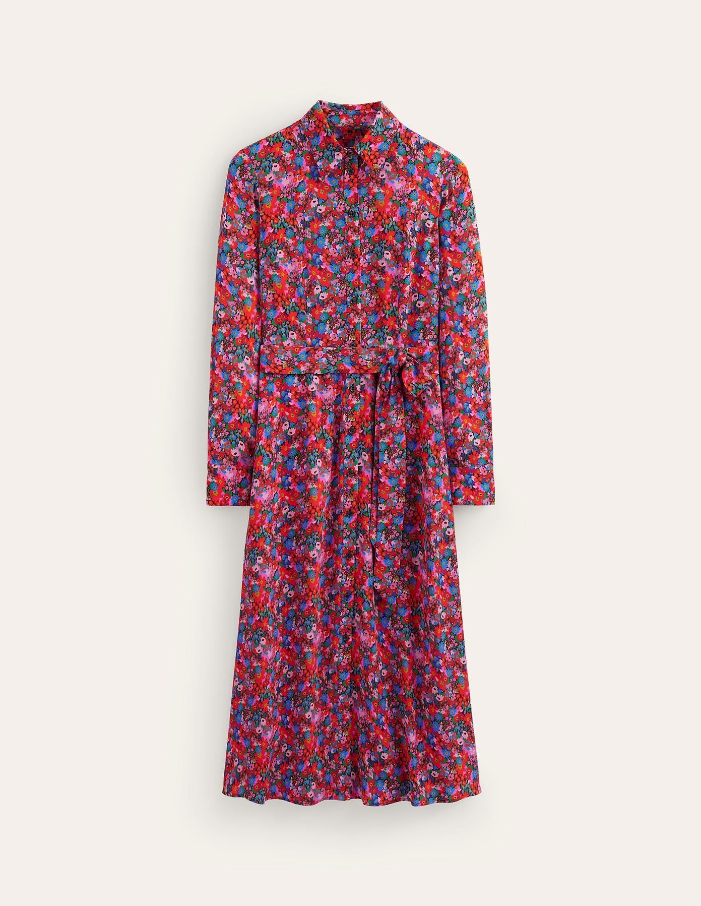 Kate Midi Shirt Dress-Bittersweet, Meadow Pop-6