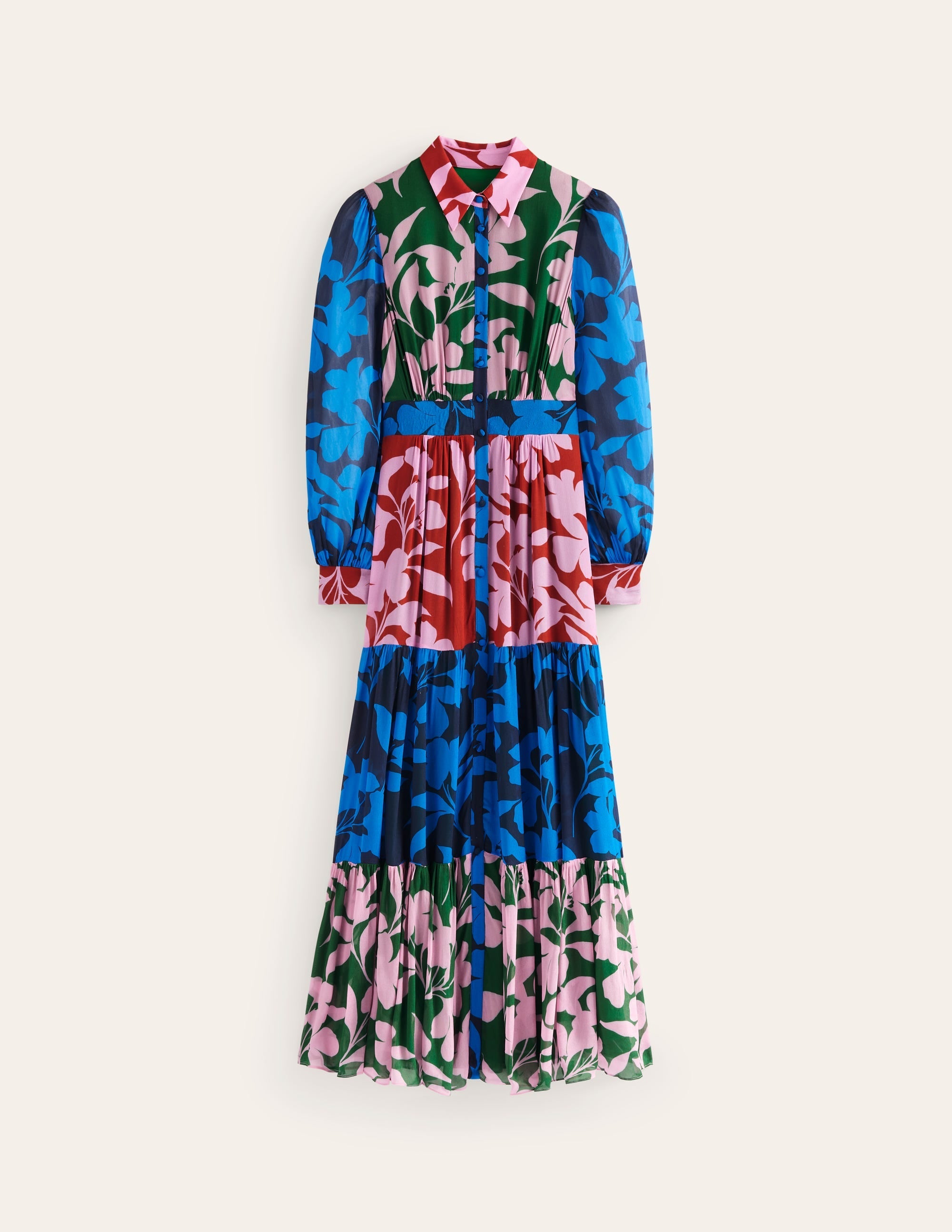Occasion Maxi Shirt Dress-French Navy, Bloom Hotch - Image 6