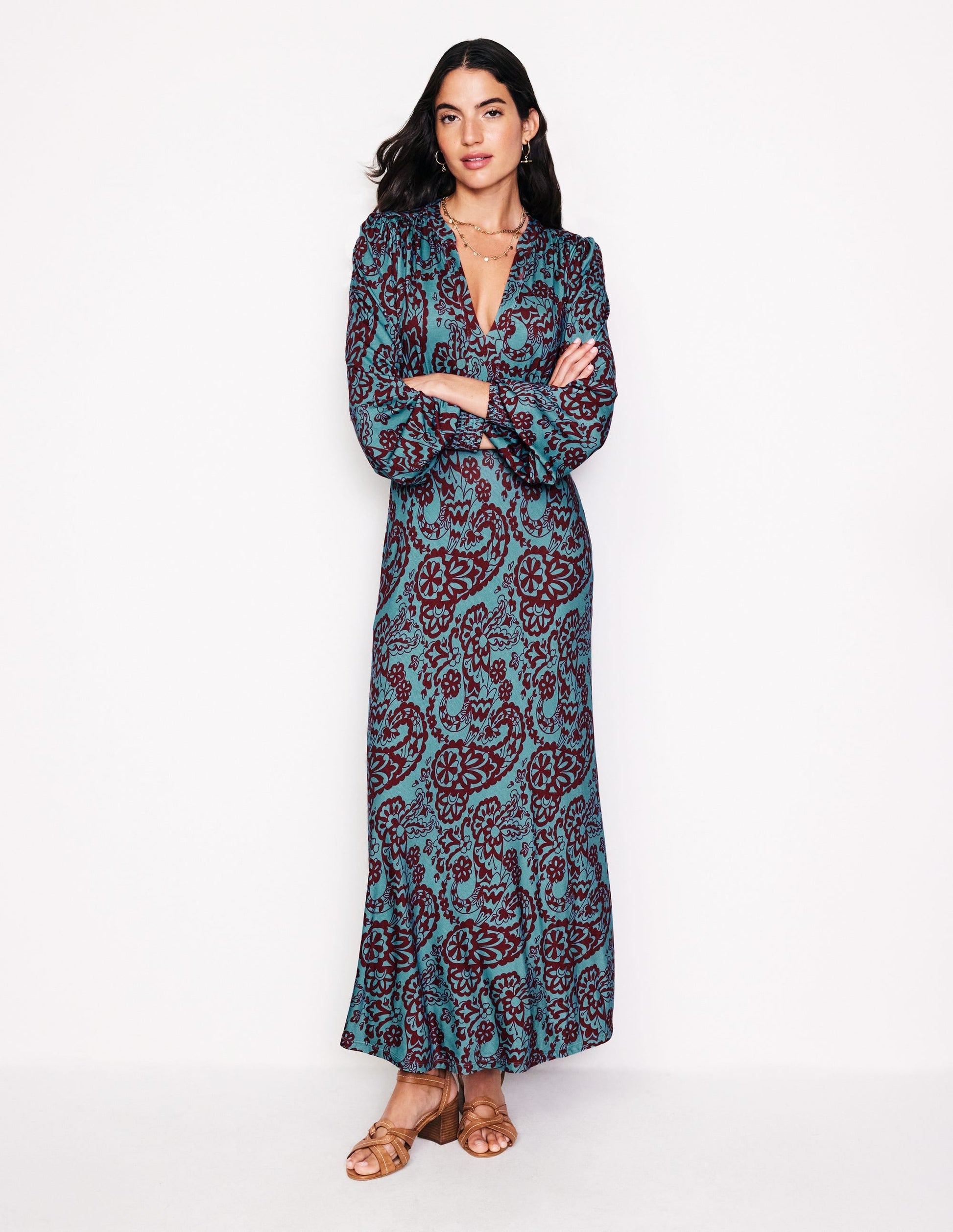 Ivy Smocked Midi Dress-DO NOT USE-1