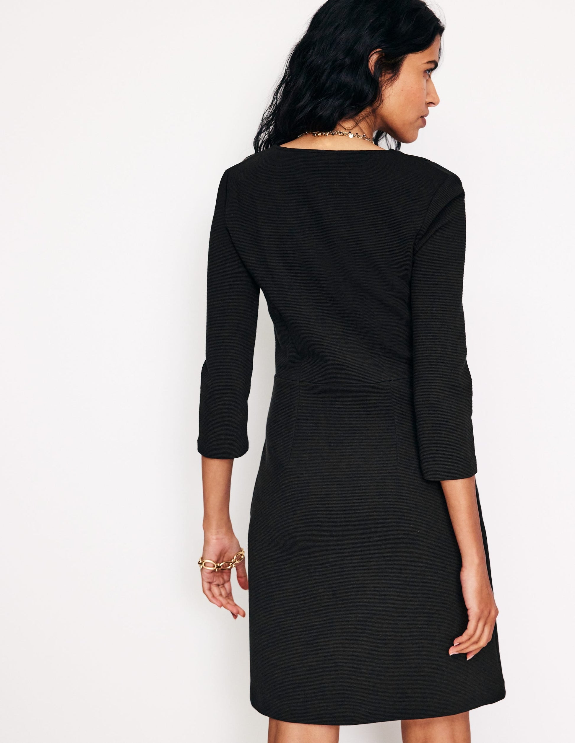 Bronte Ottoman Dress-Black-3
