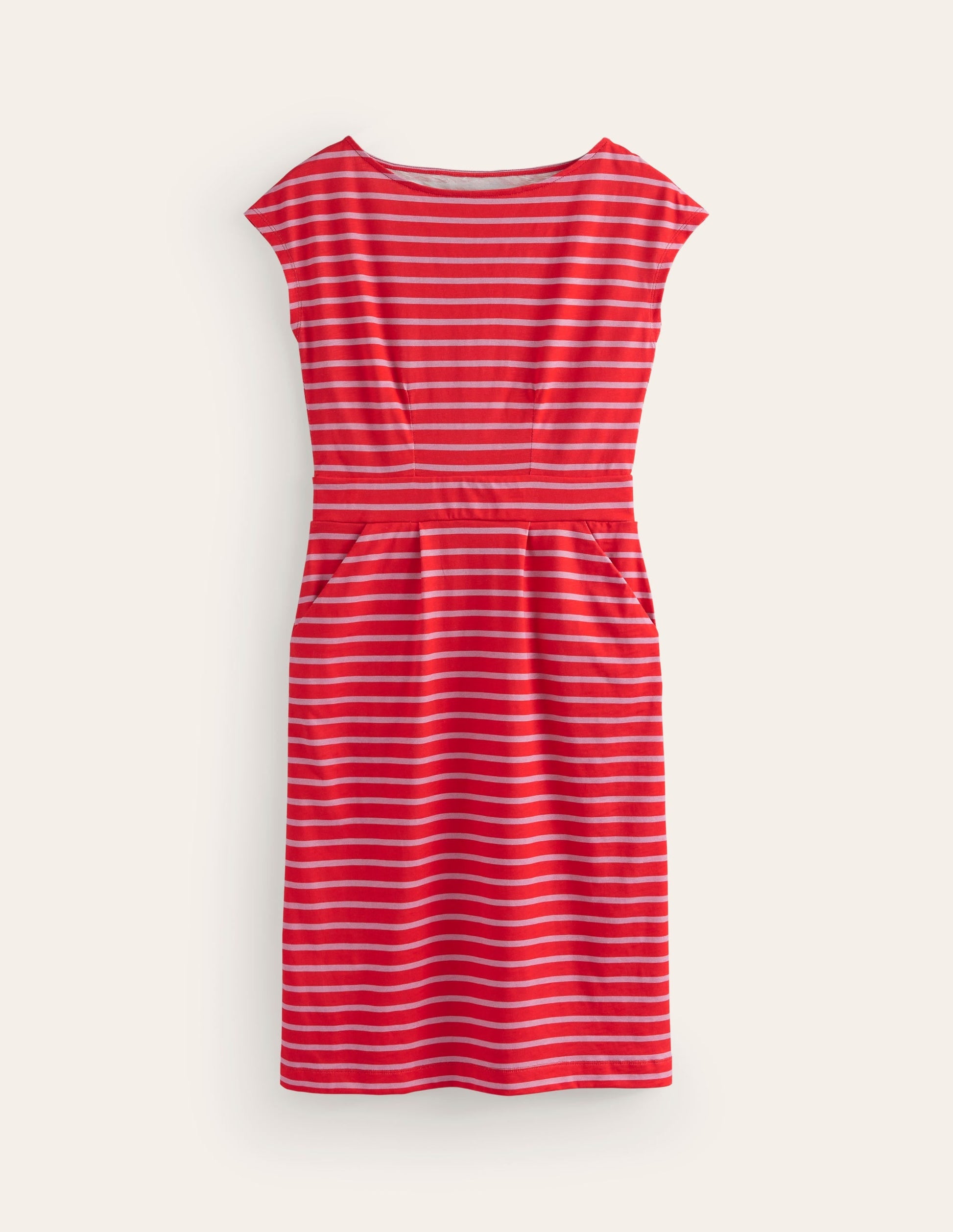 Florrie Jersey Dress-Rouge, Lilac Stripe-5