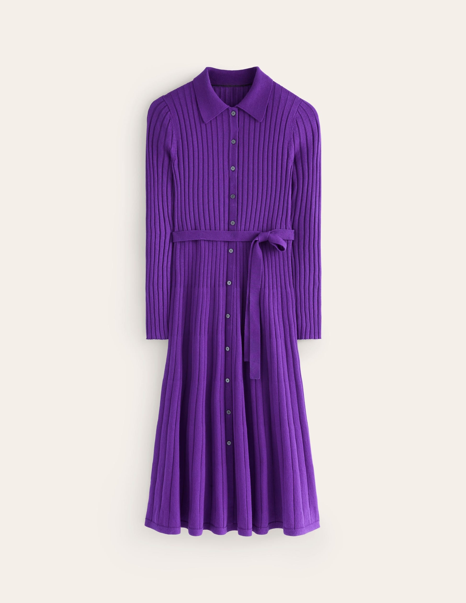 Rachel Knitted Shirt Dress-Amethyst-6