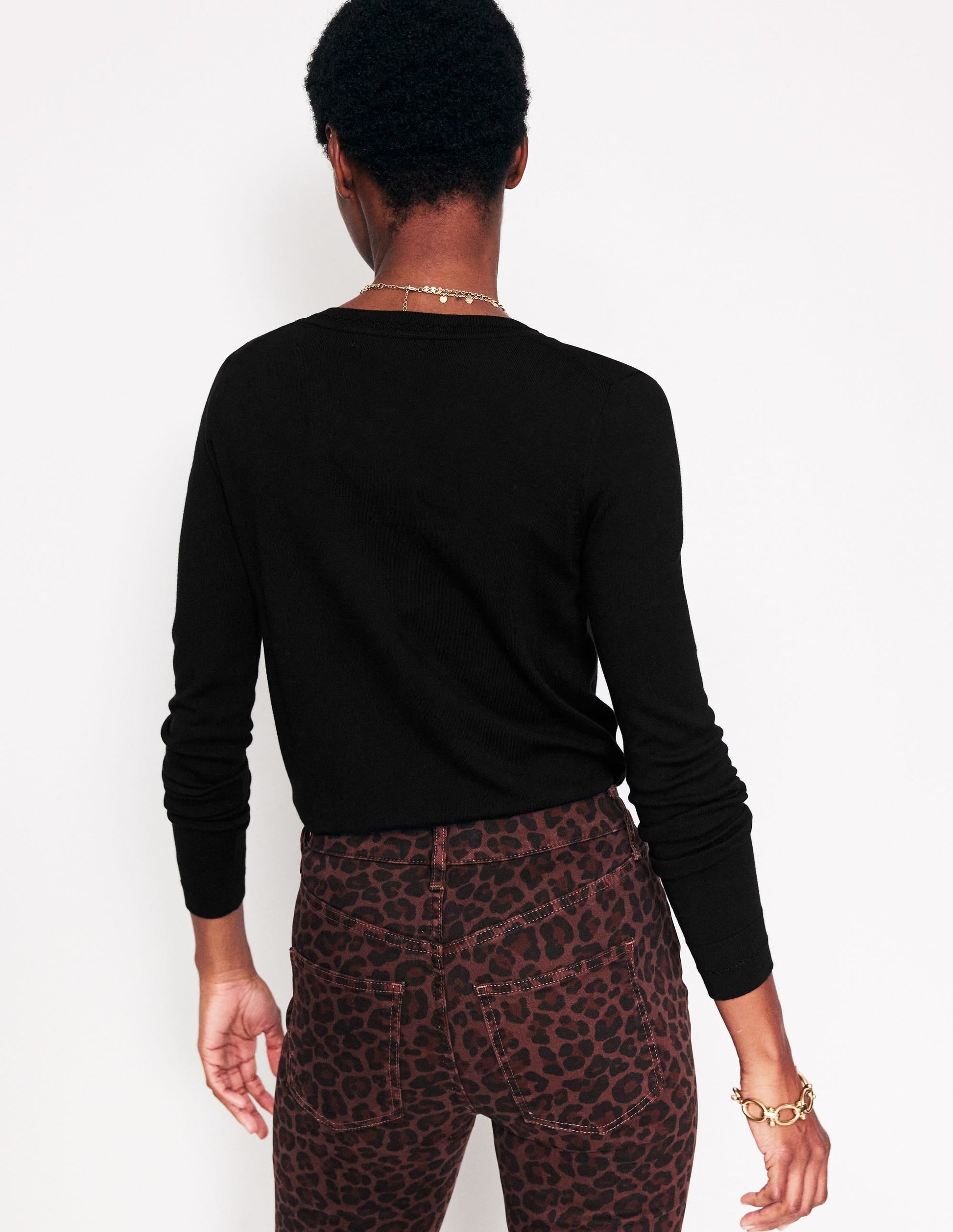 Catriona Cotton Cardigan-Black-3