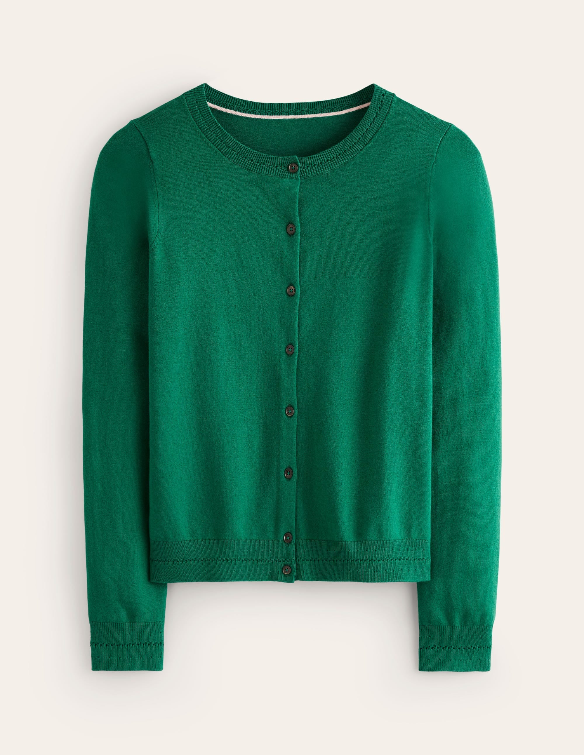 Catriona Cotton Cardigan-Malachite Green - Image 5