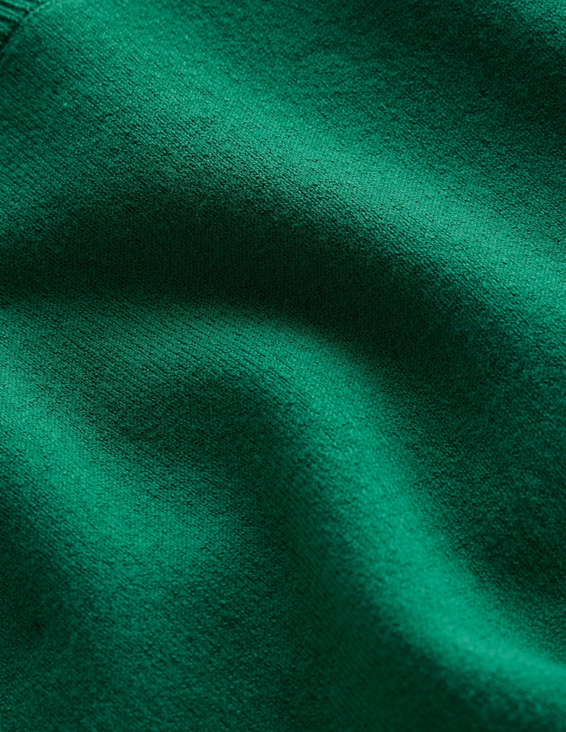 Catriona Cotton Crew Jumper-Malachite Green-6