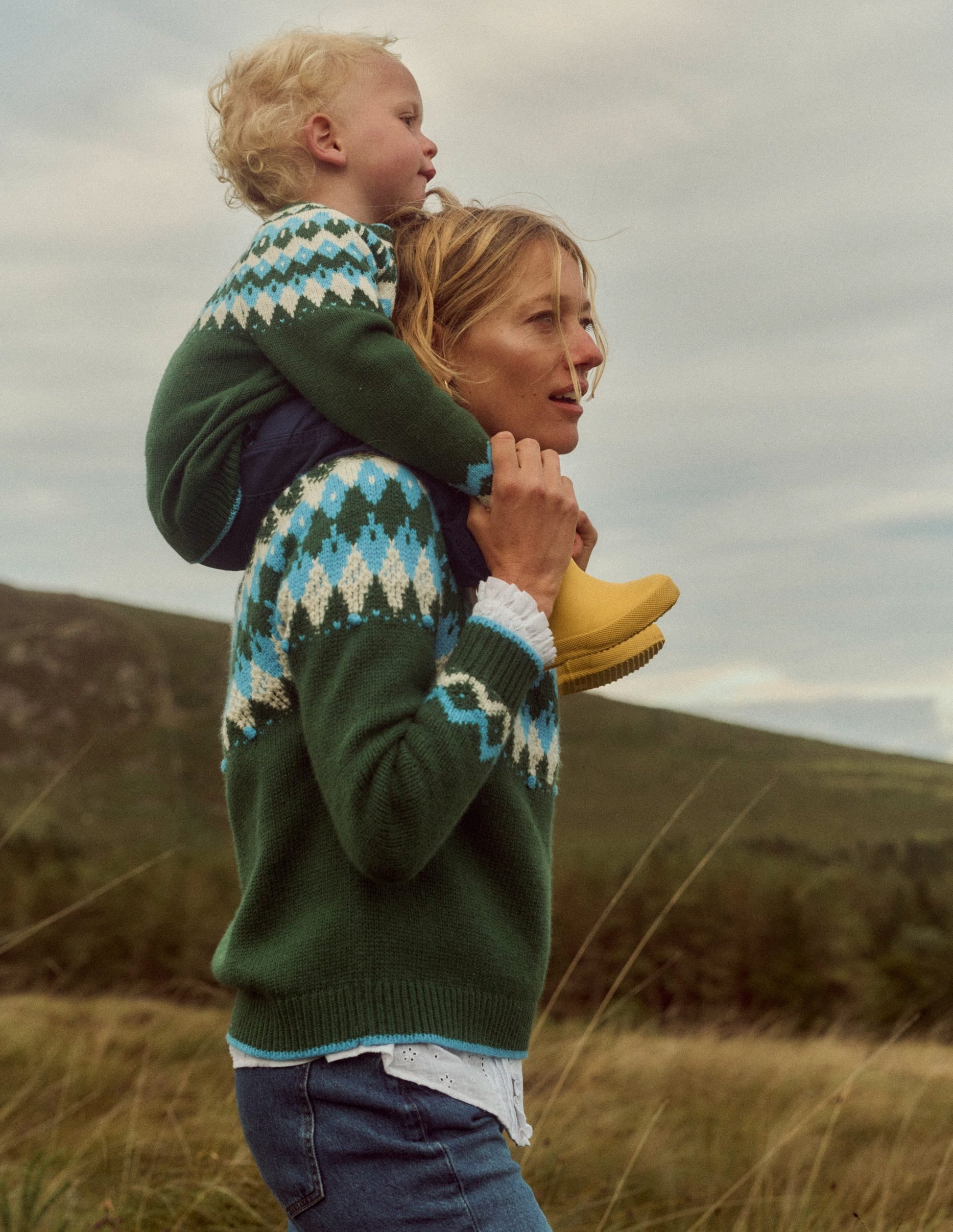 Eleanor Fair Isle Jumper-Pine Green-6