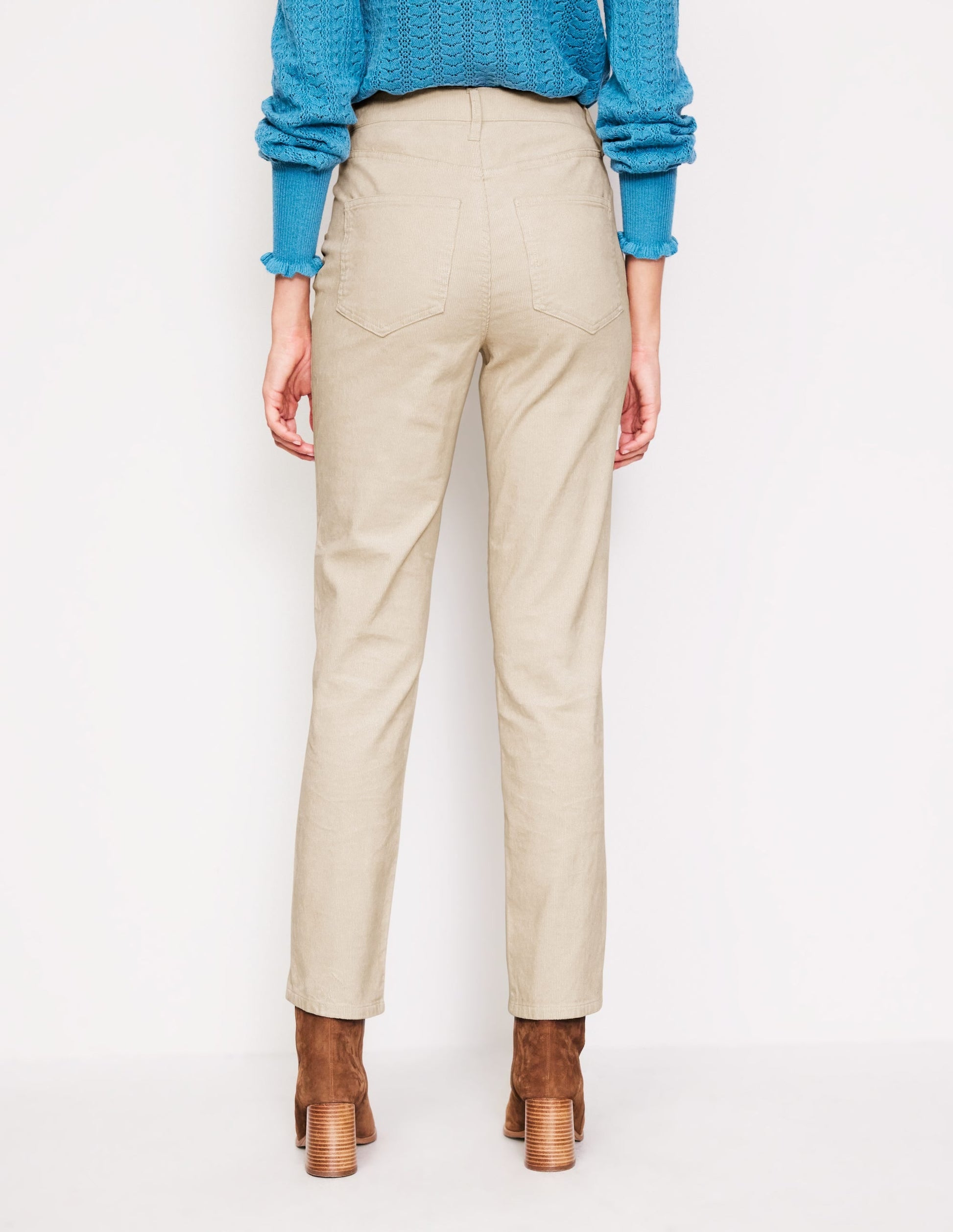 5 Pocket Cord Slim Jeans-Magnolia-3