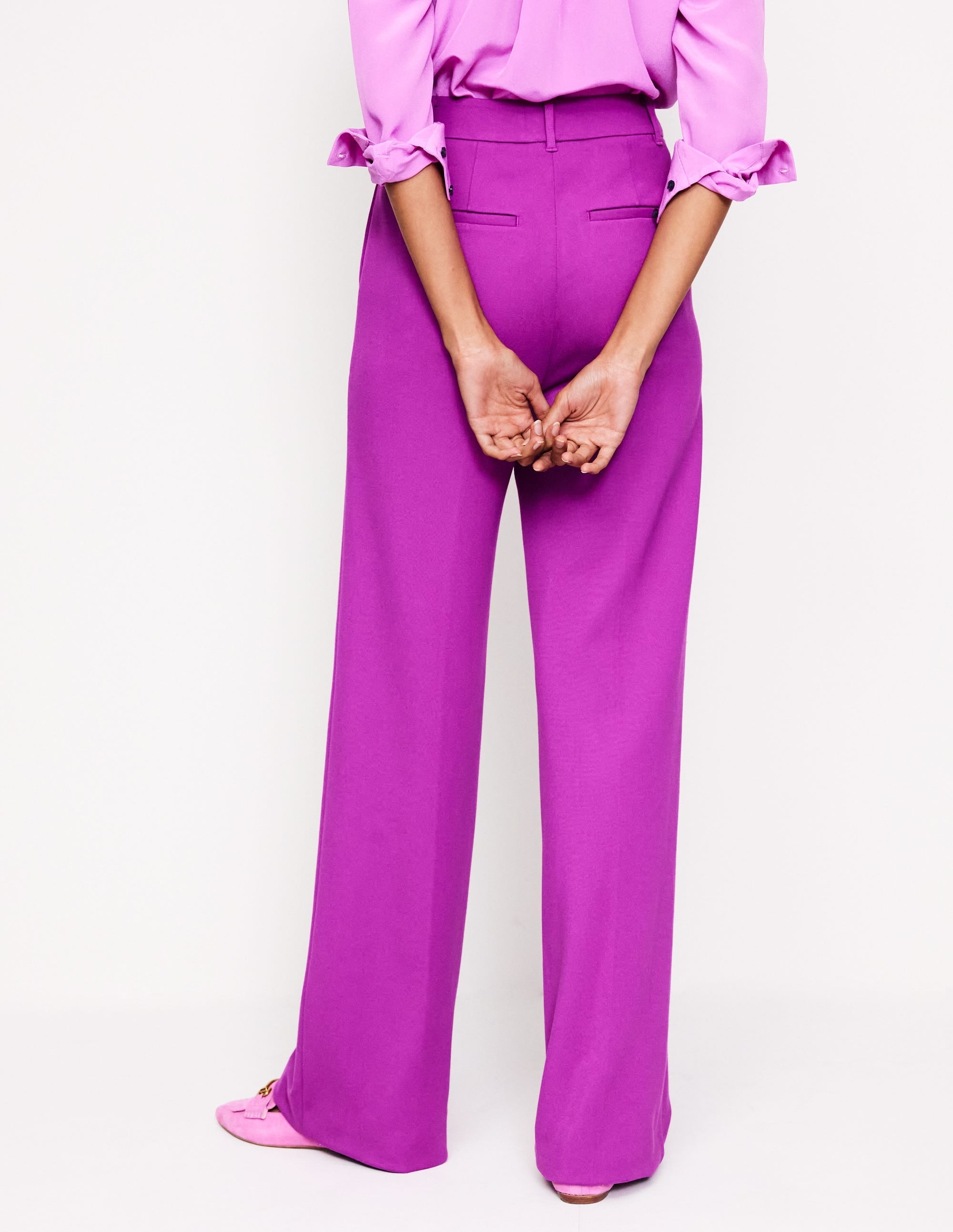 Westbourne Ponte Trousers-Regal Purple - Image 3