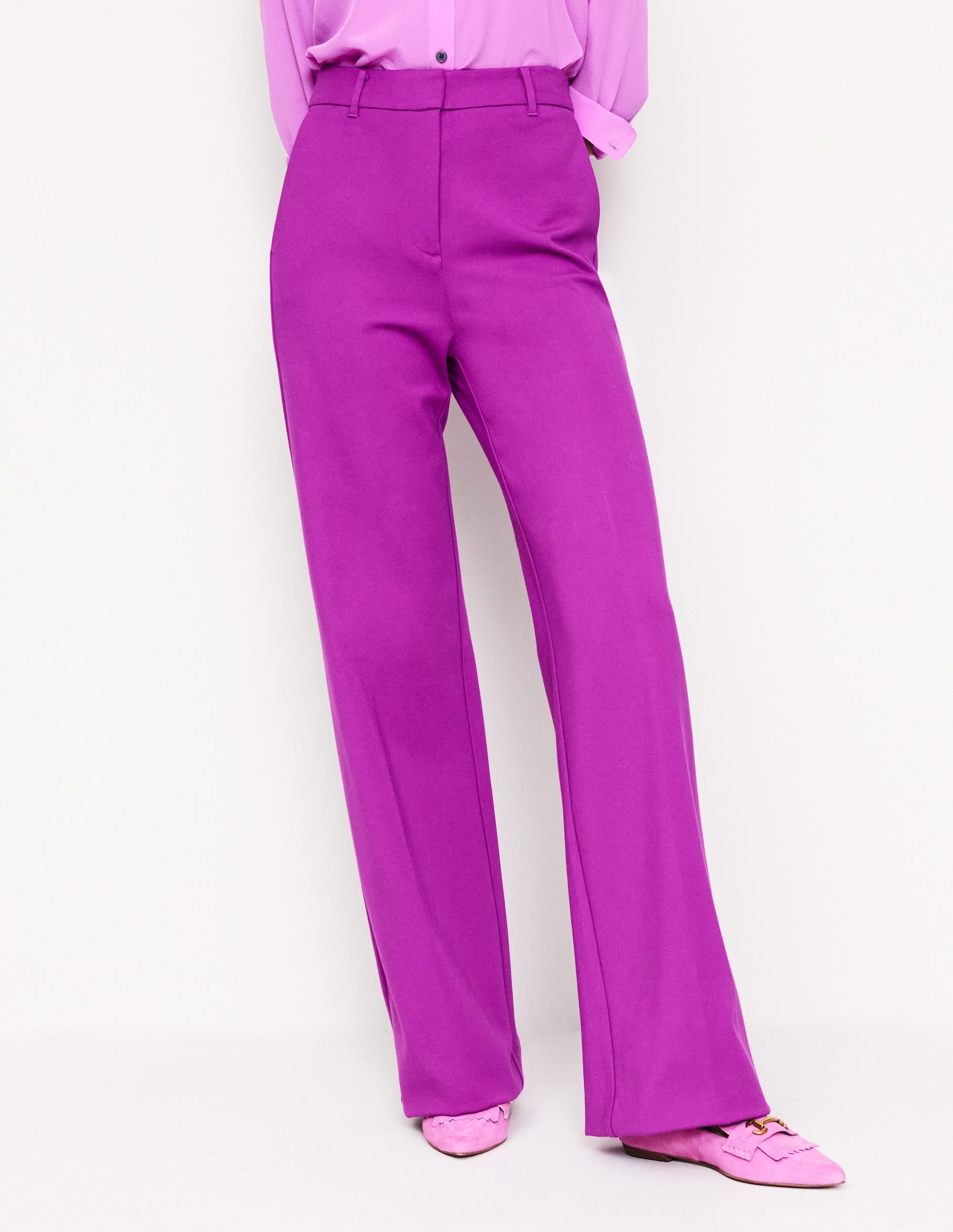 Westbourne Ponte Trousers-Regal Purple - Image 4