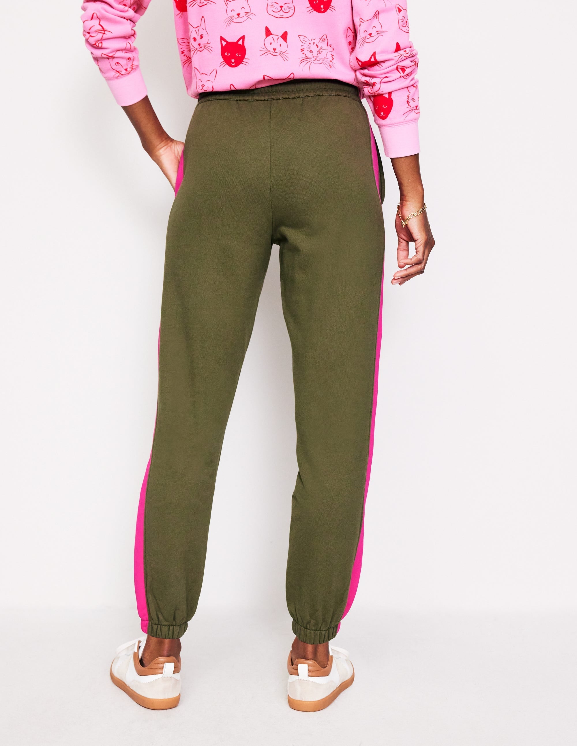 Side Panel Joggers-Khaki - Image 3