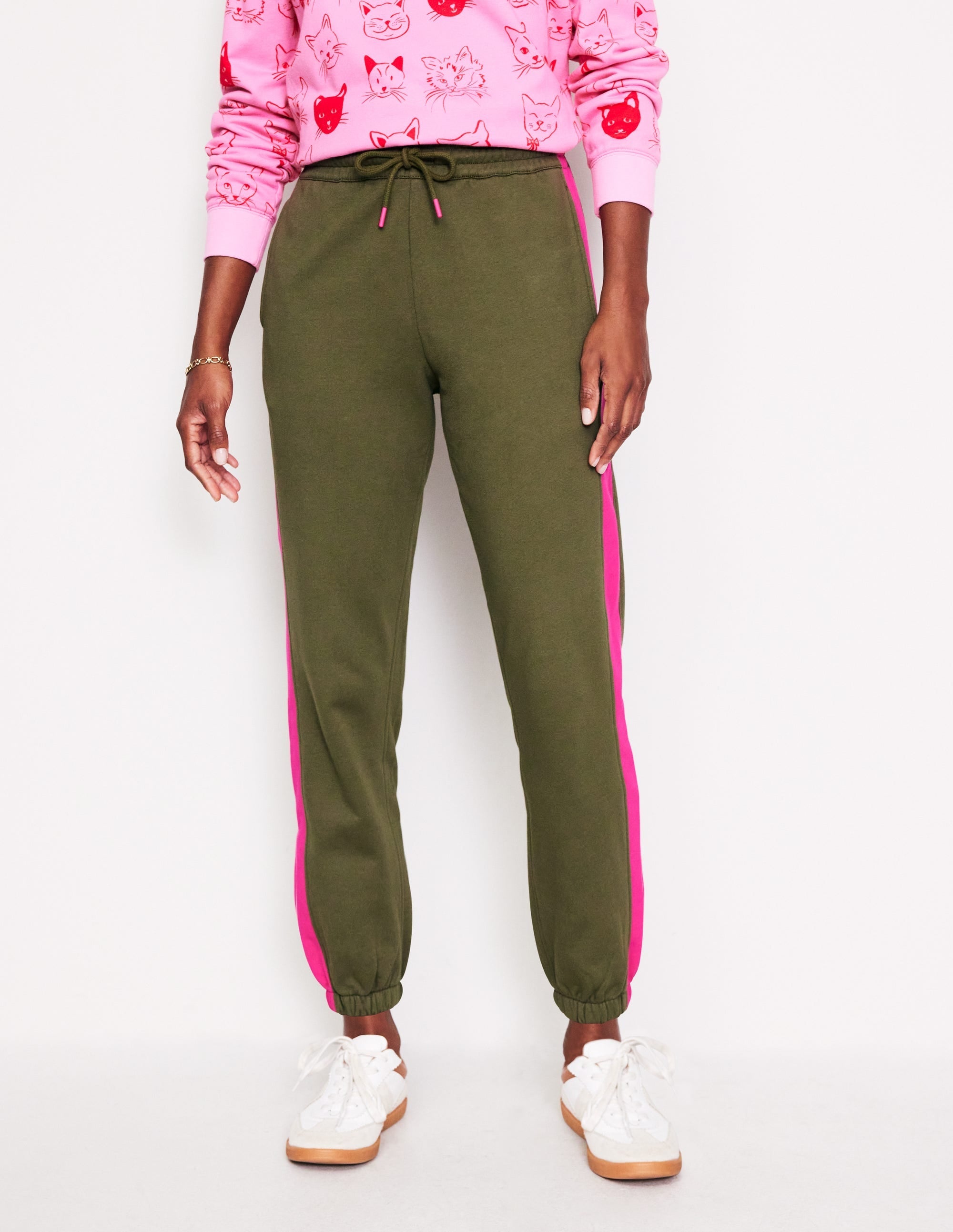 Side Panel Joggers-Khaki - Image 4