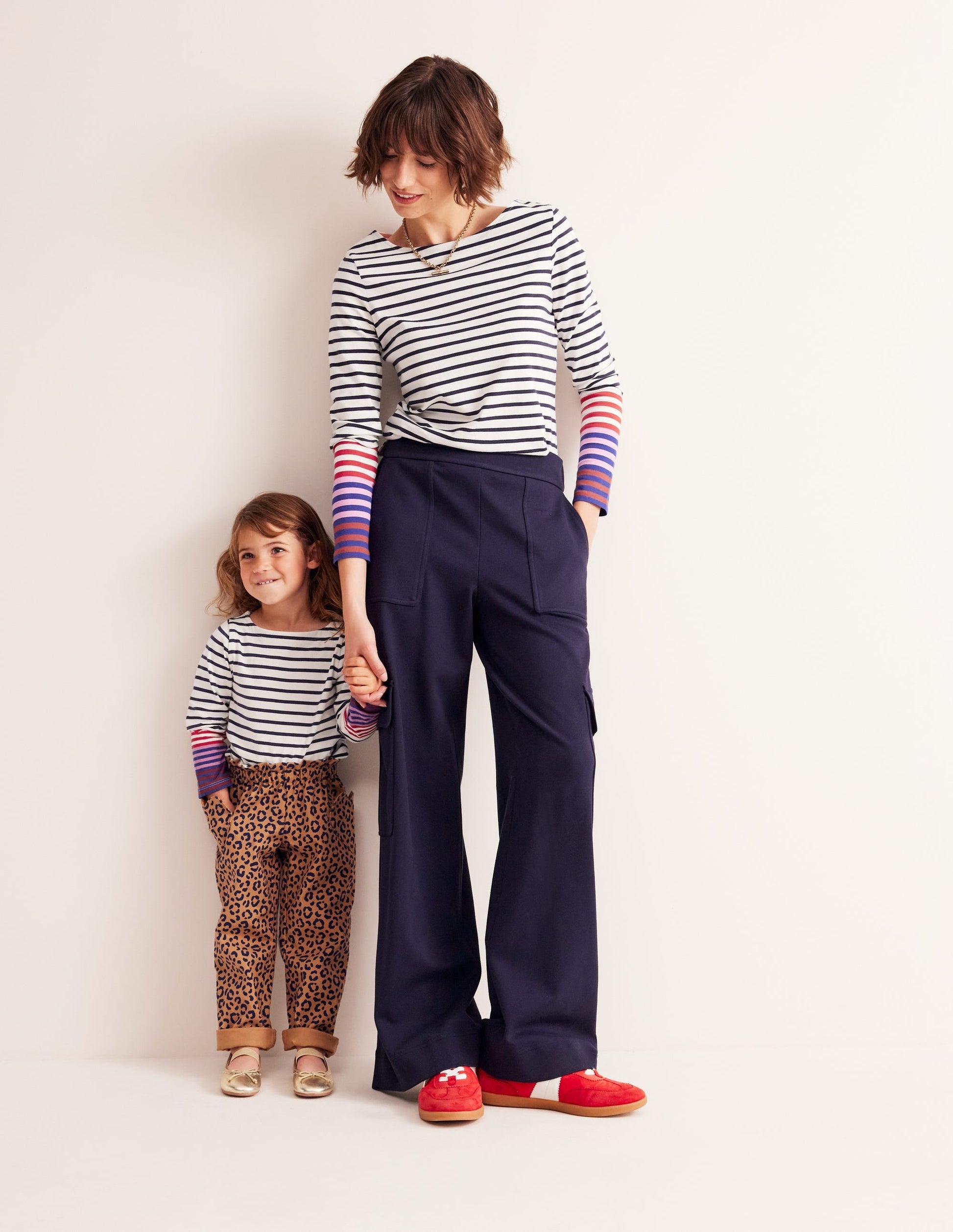 Ponte Twill Pull-on Trousers-Navy-5