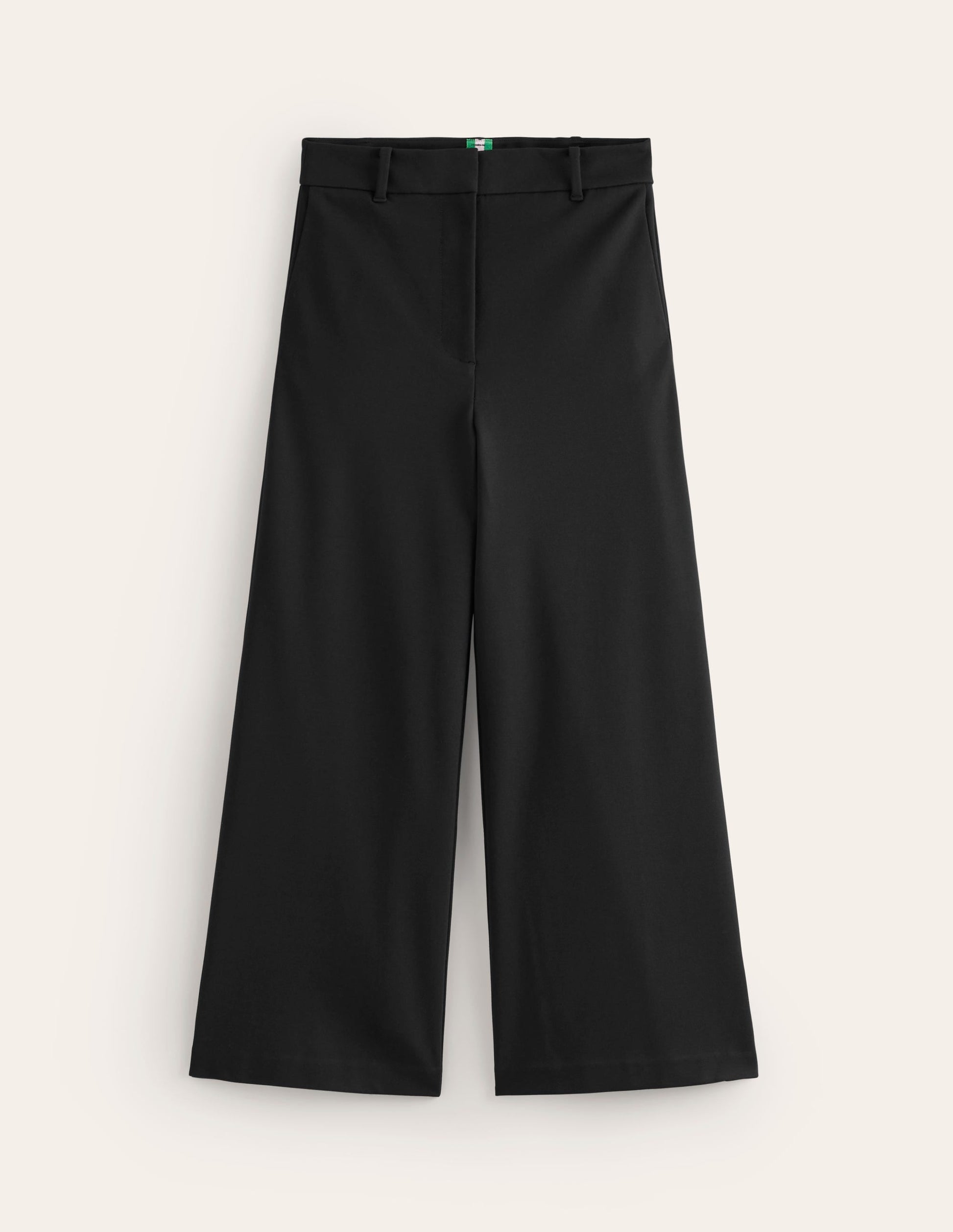 Ponte Wide Leg Culottes-Black-5