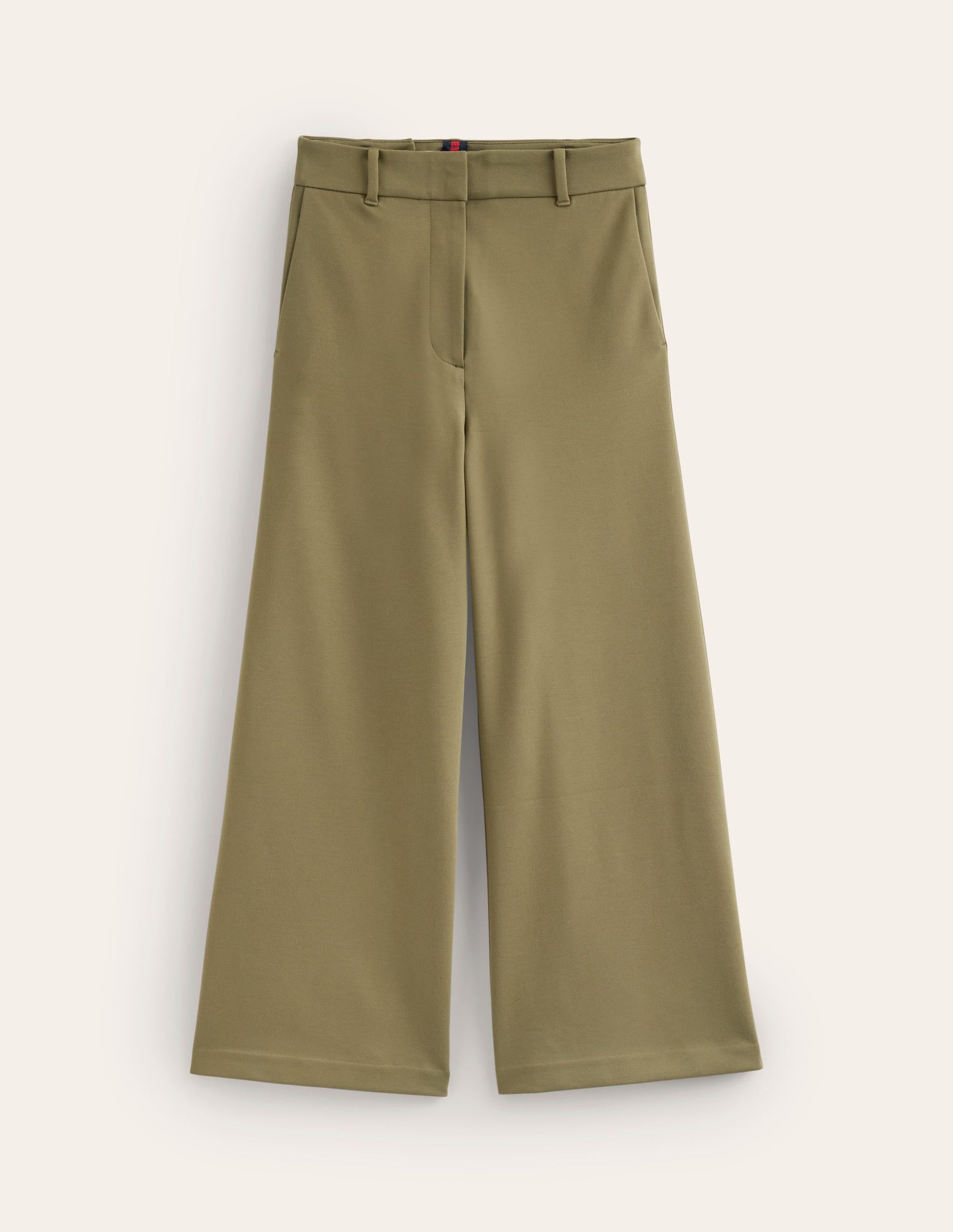 Ponte Wide Leg Culottes-Oregano-5