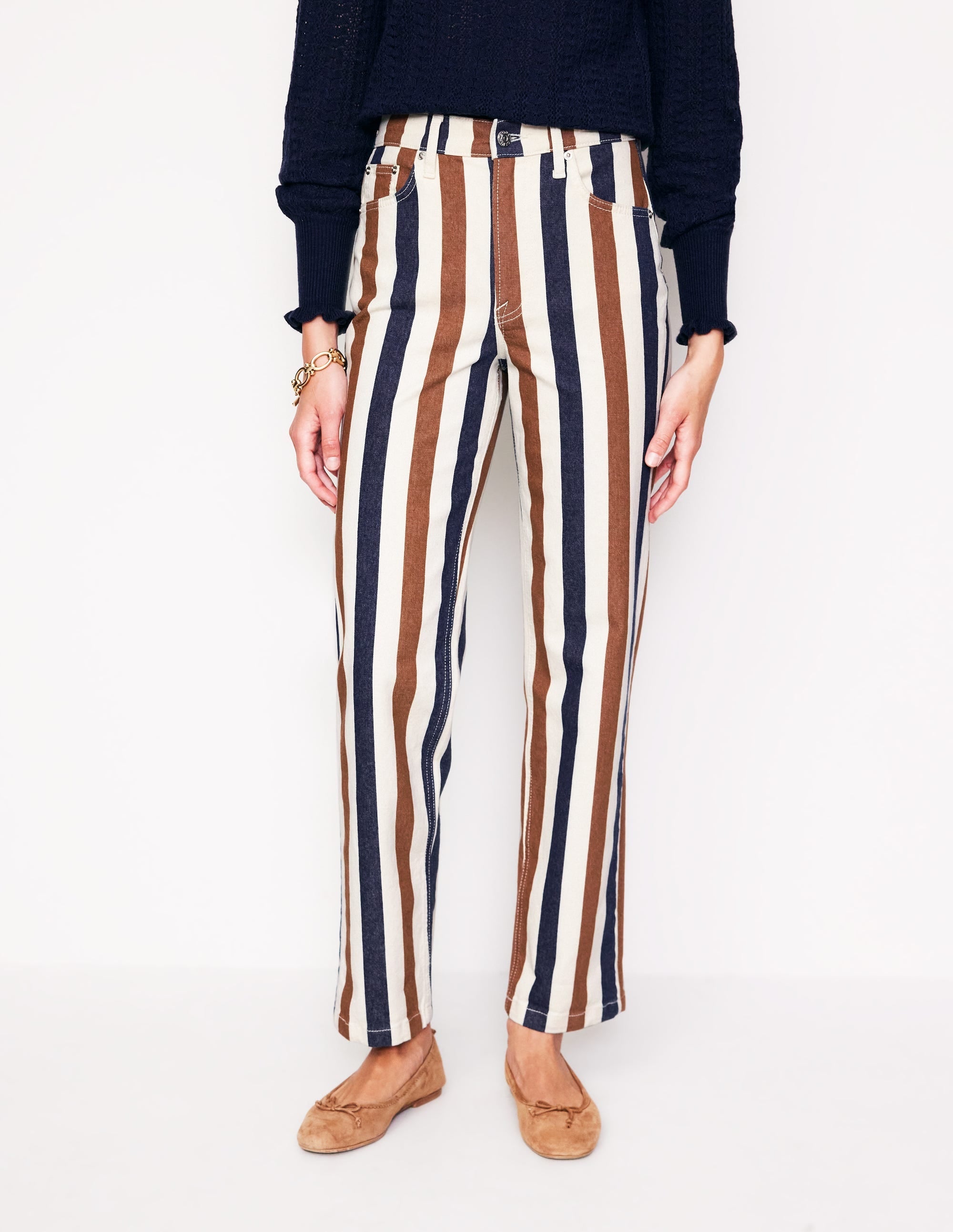 Striped Jeans-Tan Stripe - Image 4