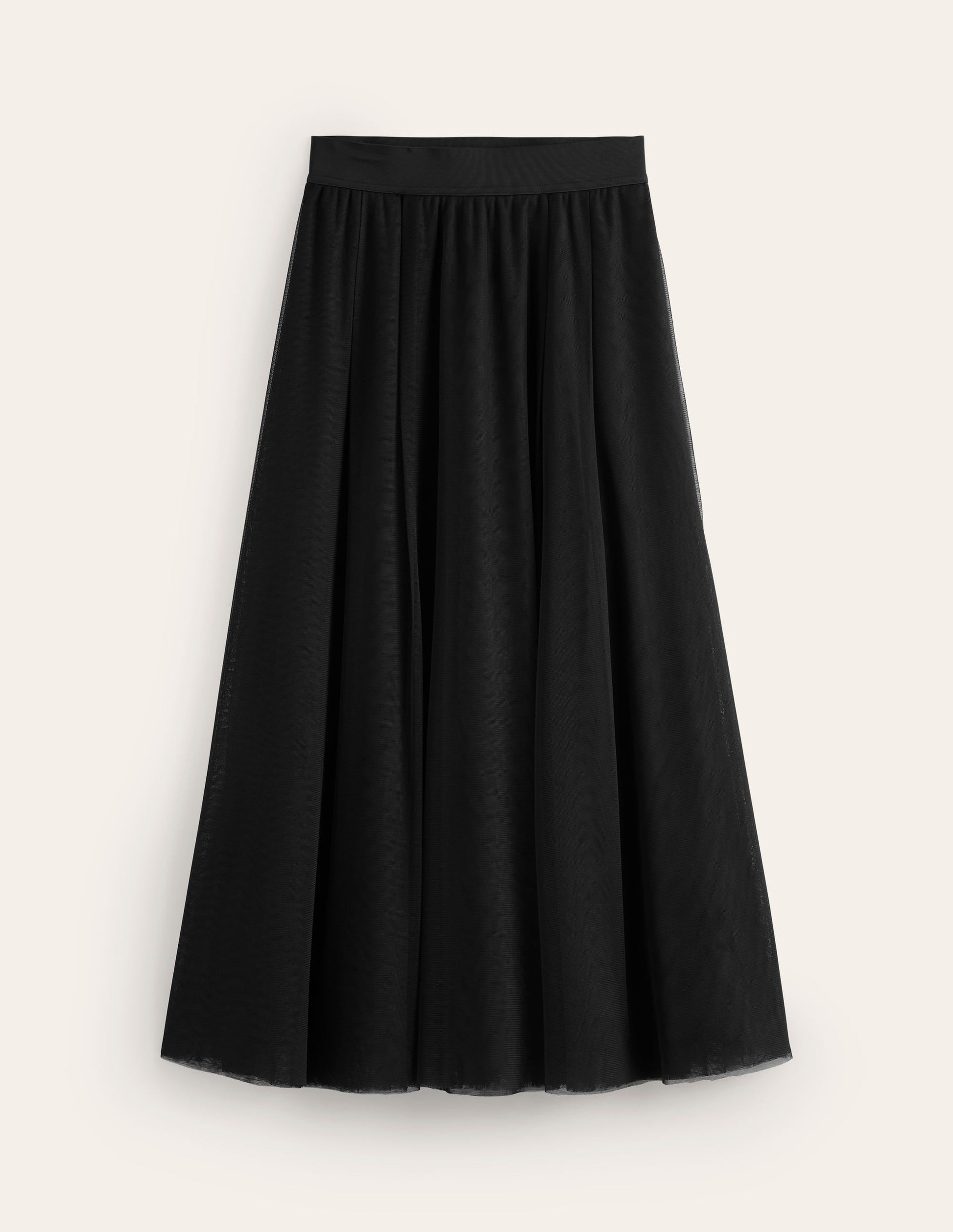 Isabella Tulle Midi Skirt-Black-5