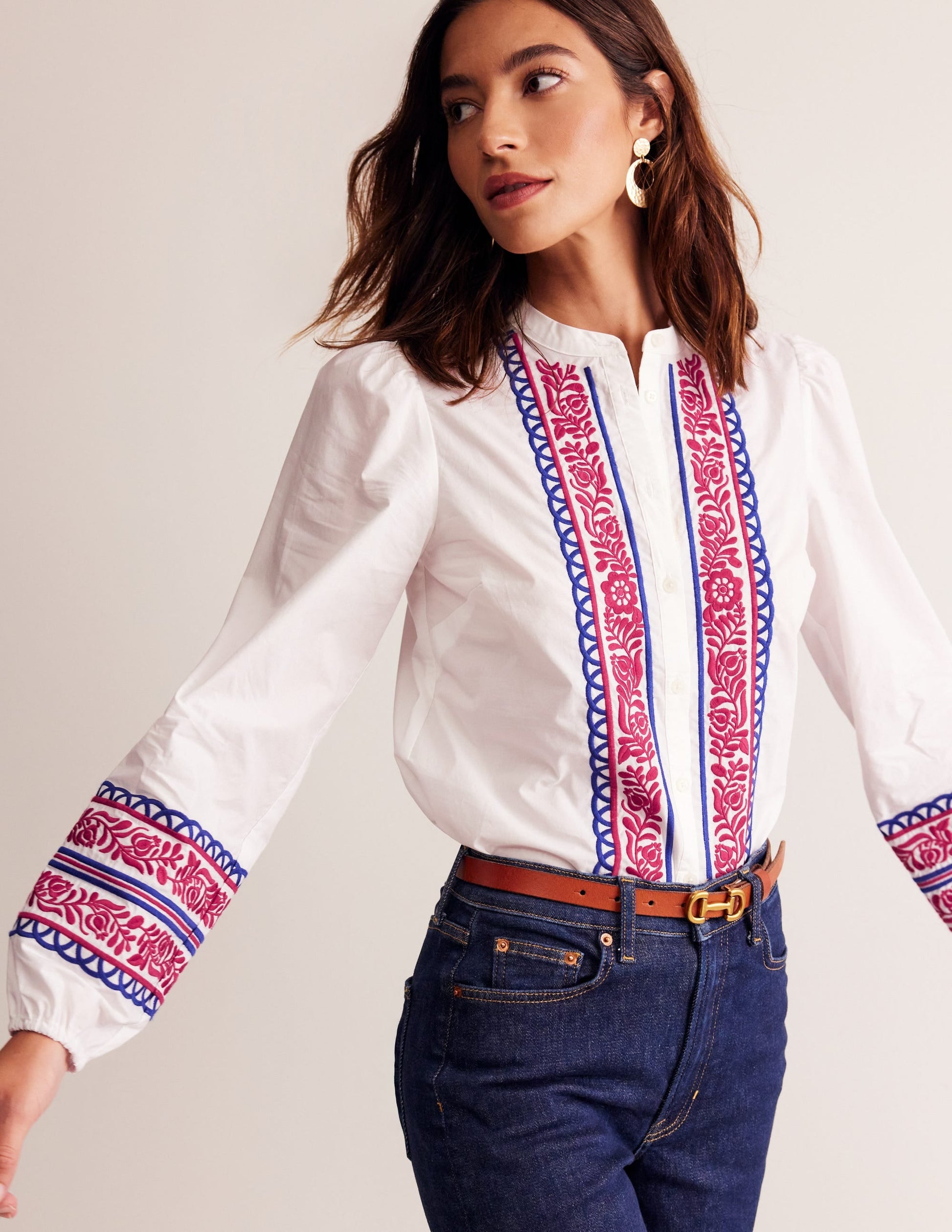 Embroidery Interest Top-White Embroidery-1