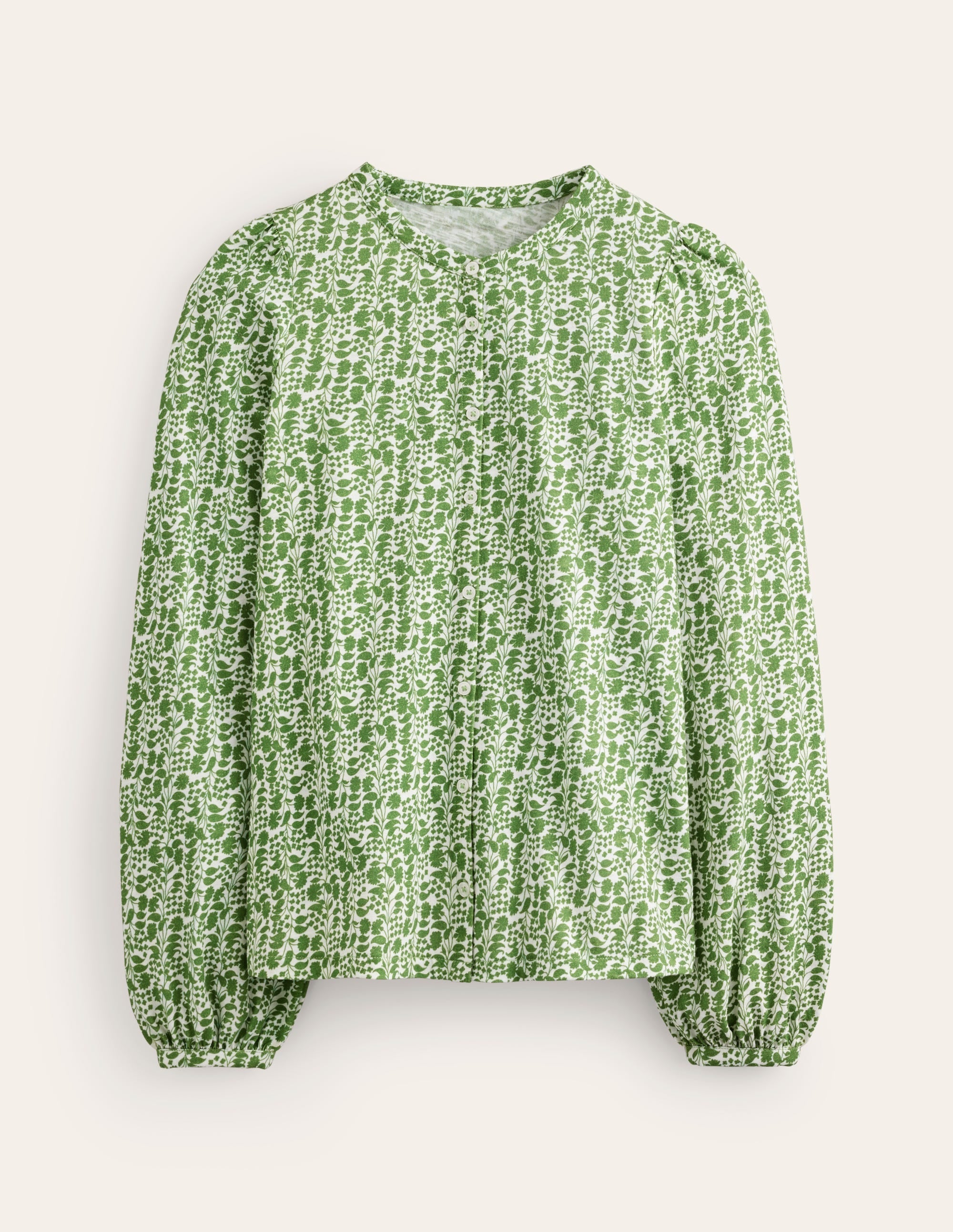 Marina Jersey Shirt-Fir Tree, Prairie Vine - Image 5