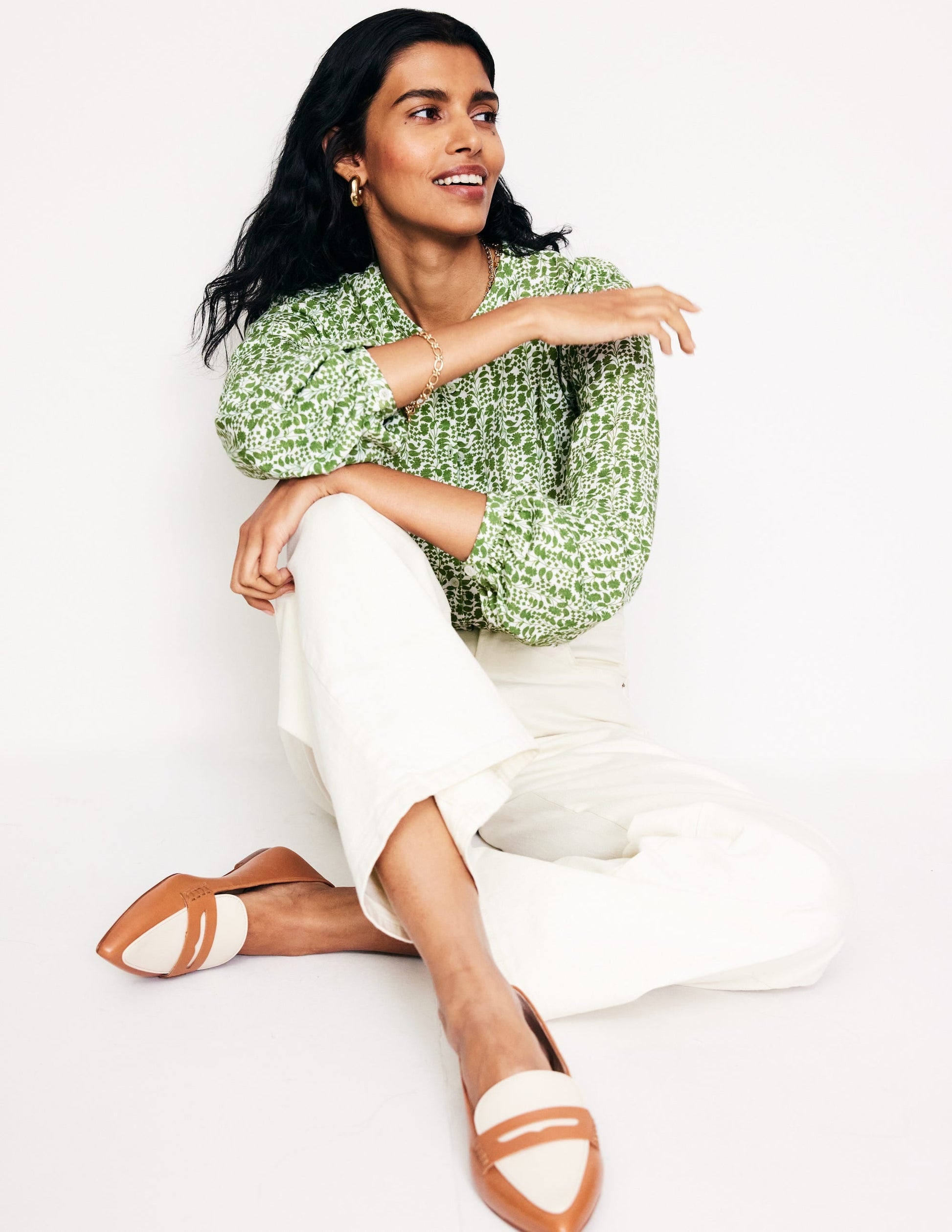 Marina Jersey Shirt-Fir Tree, Prairie Vine-4