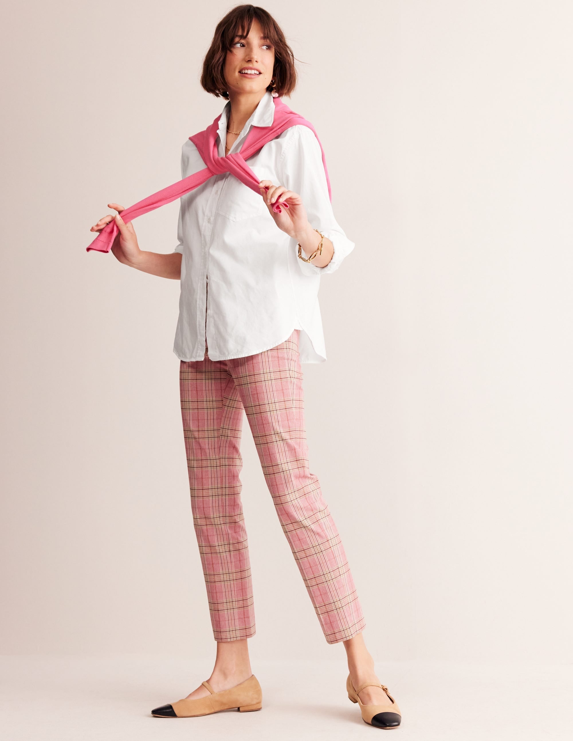 Connie Relaxed Cotton Shirt-White - Image 1