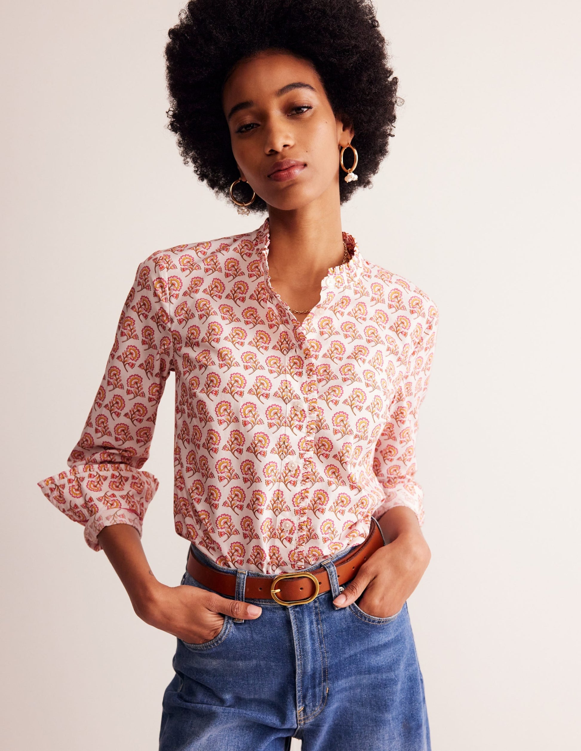 Phoebe Shirt-Ivory, Azelia SprIg-1