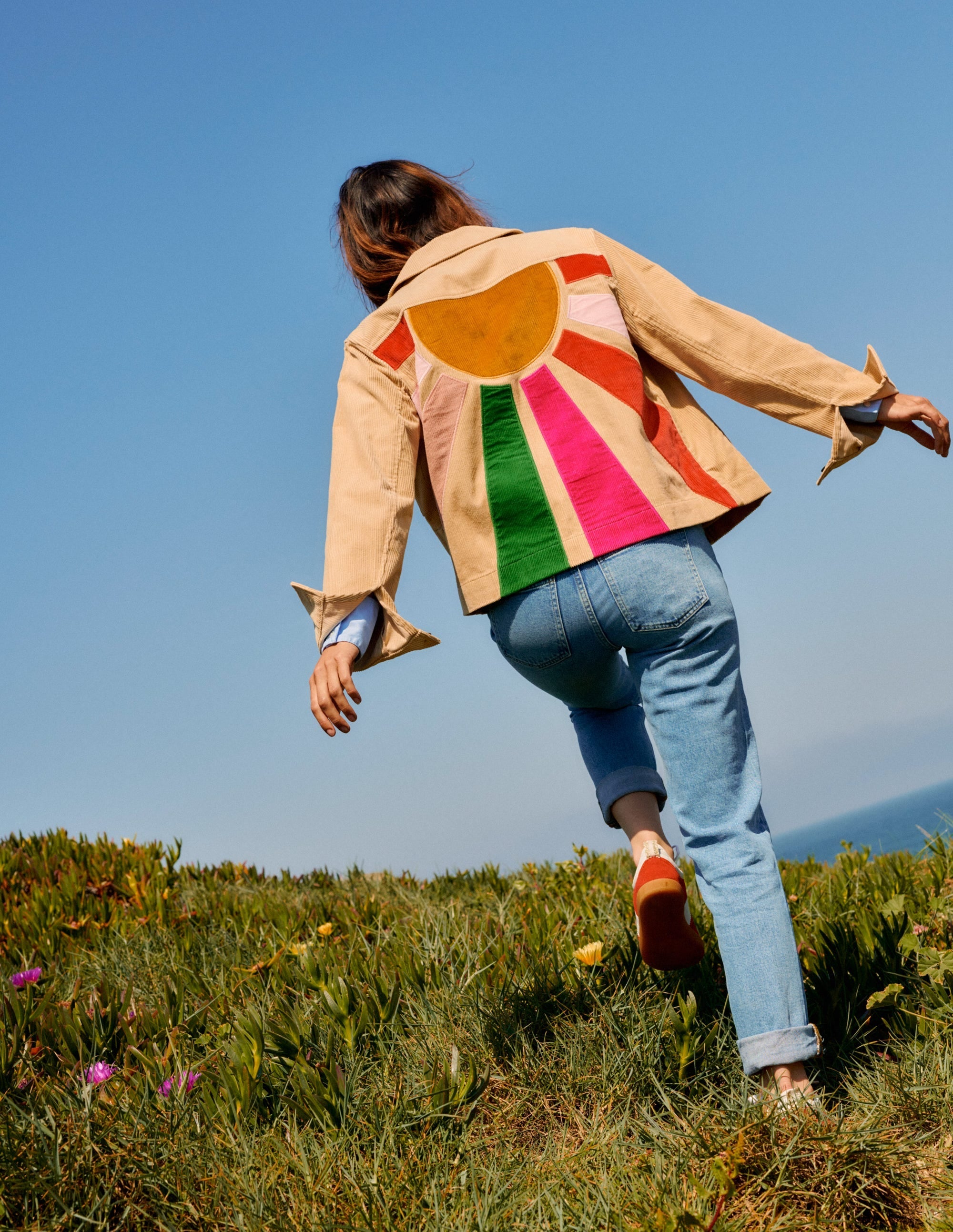 Cord Jacket-Appliqué Sun - Image 7