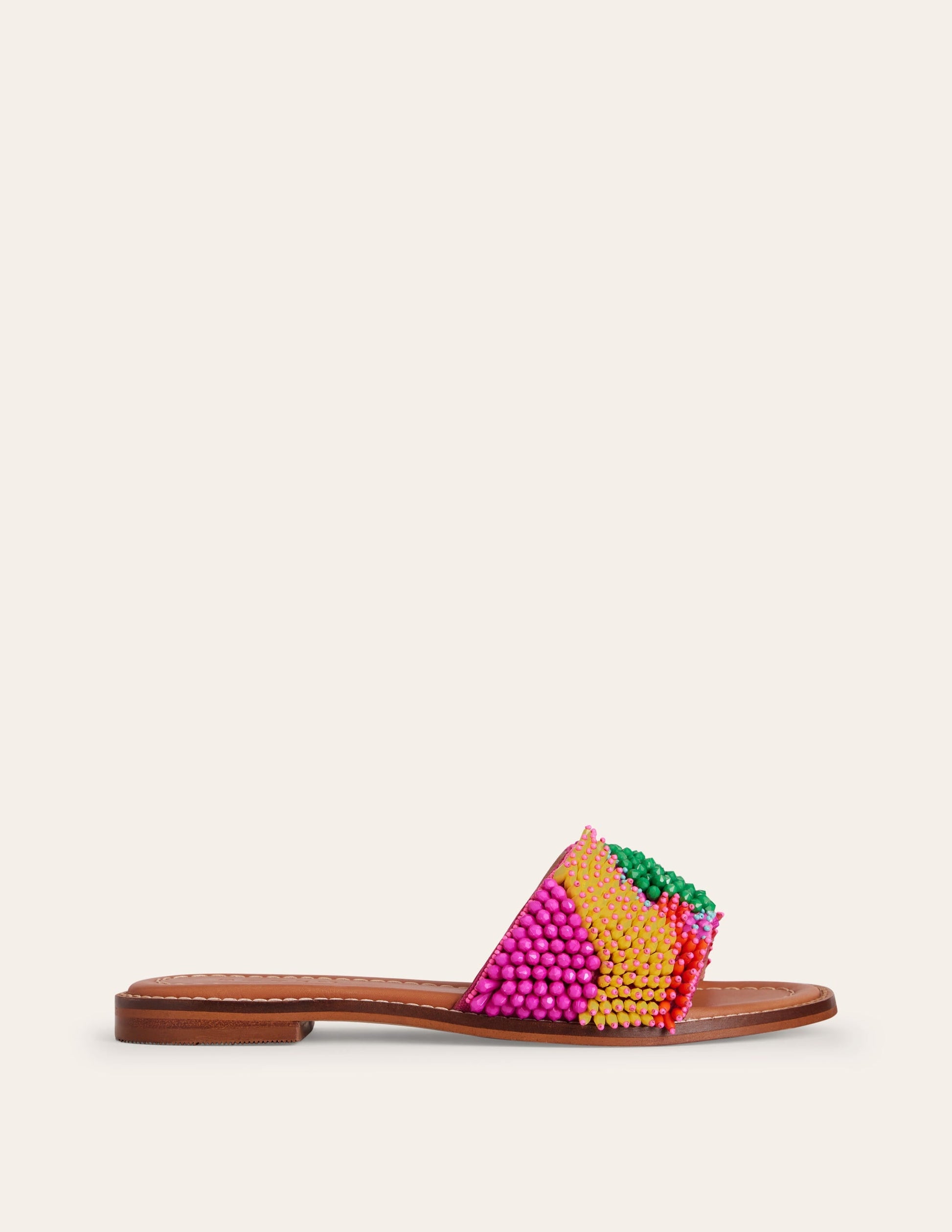 Multi Bead Flat Sandal-Multi-2