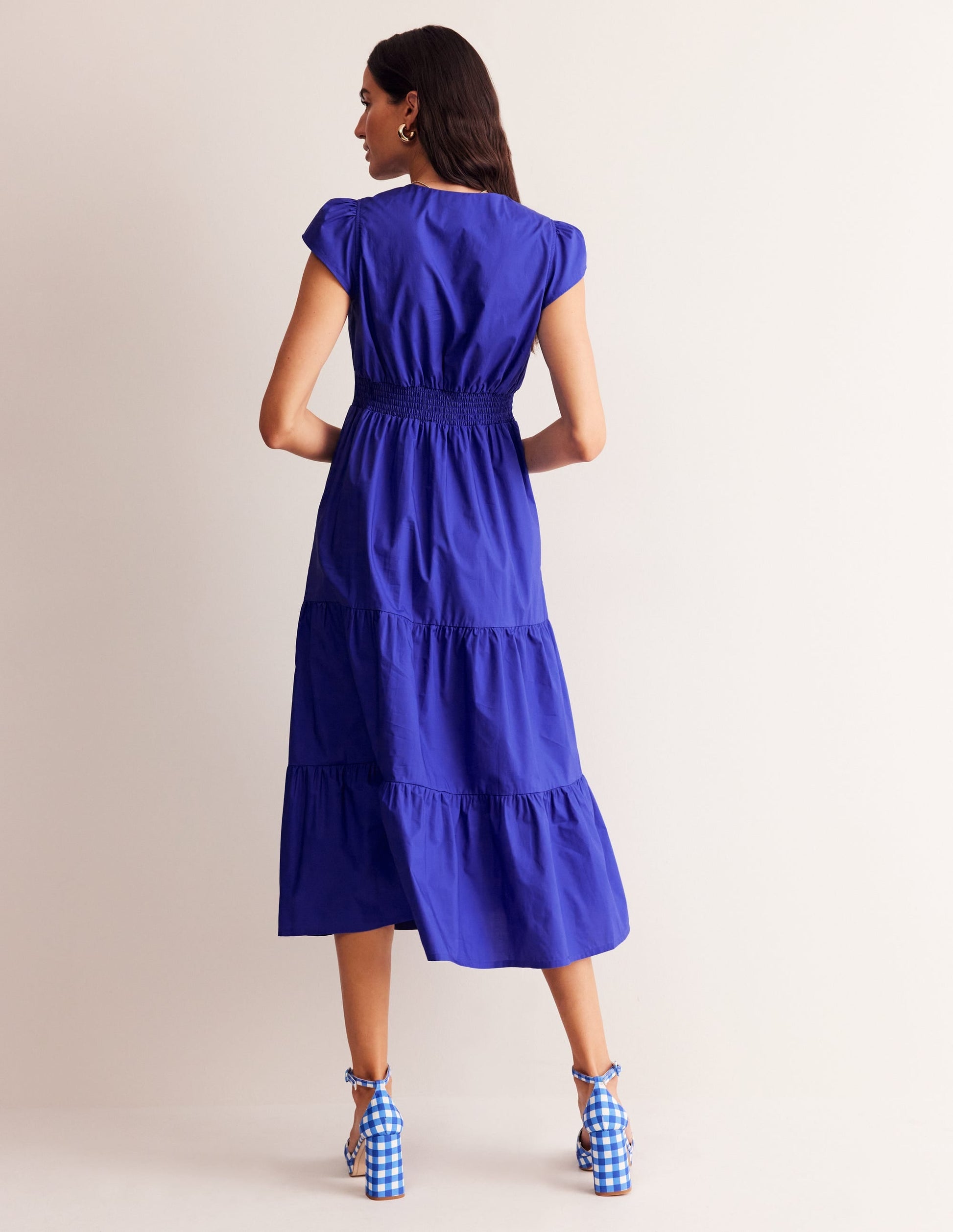 May Cotton Midi Tea Dress-Surf The Web-3