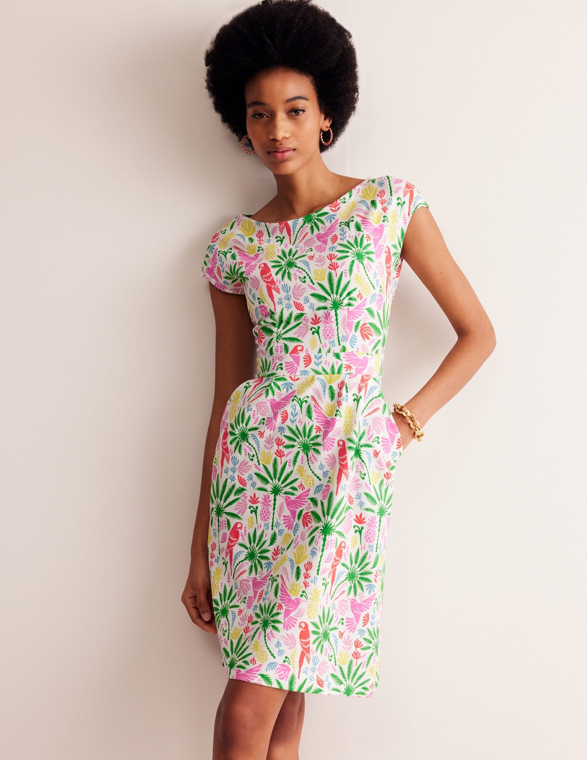 Florrie Jersey Dress-Multi, Tropical Paradise-1