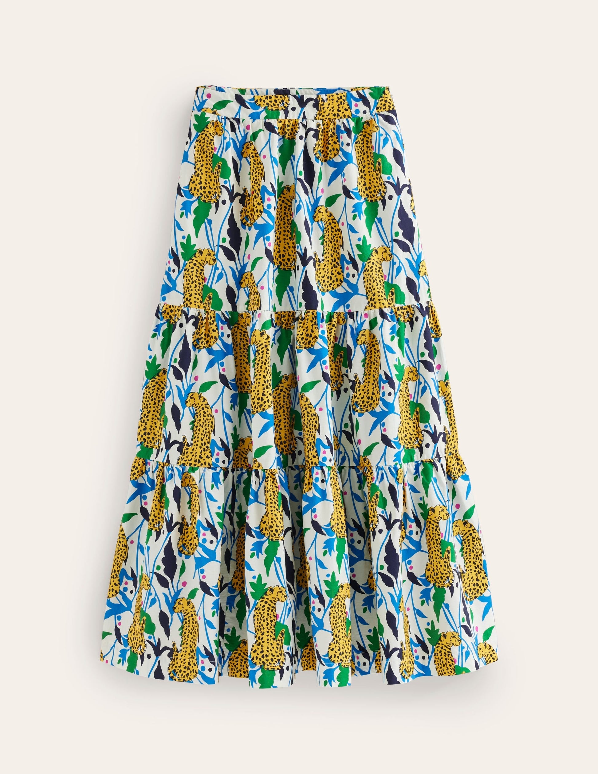 Lorna Tiered Maxi Skirt-Multi, Leopard Vine-5