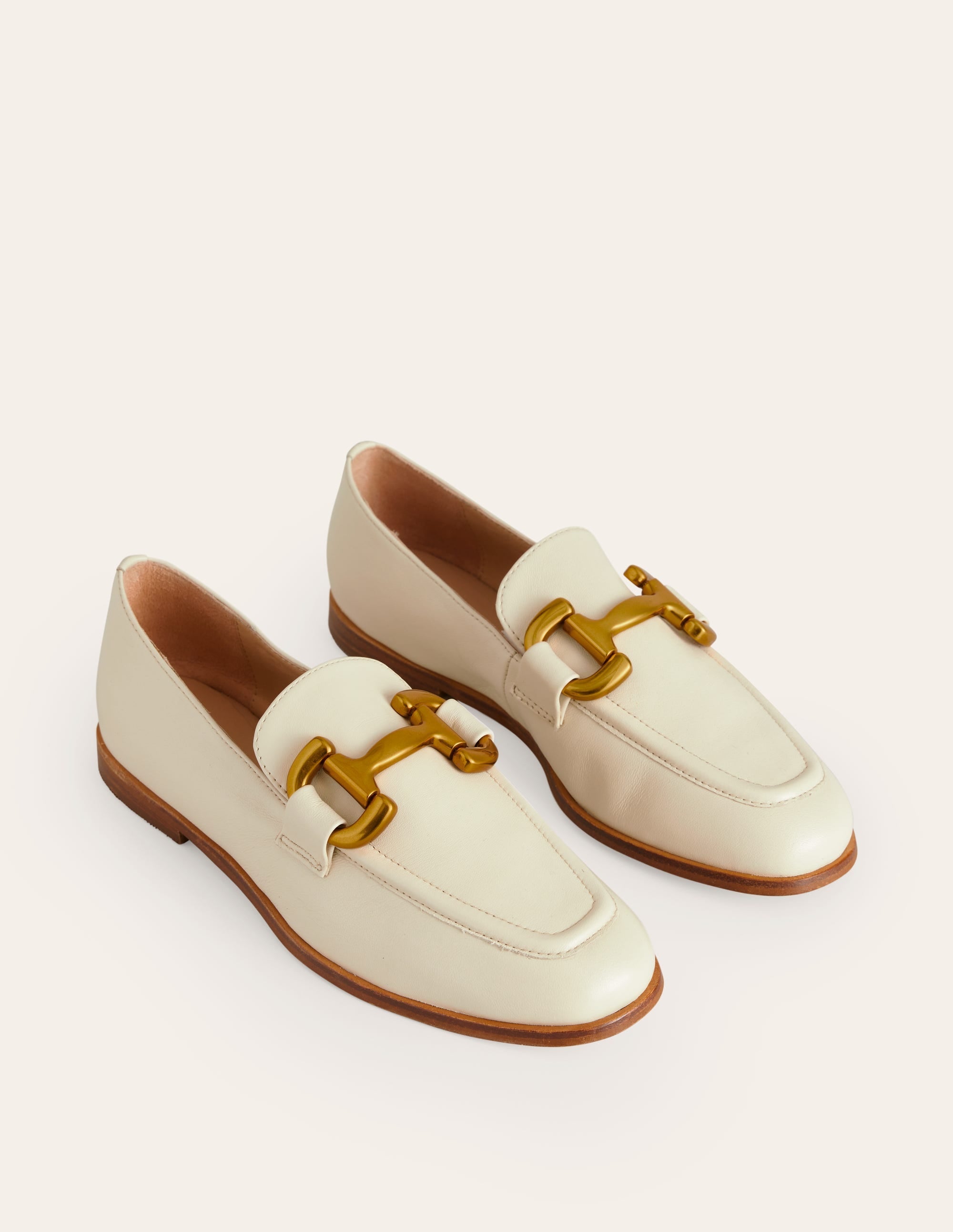 Iris Snaffle Loafers-Ecru - Image 3