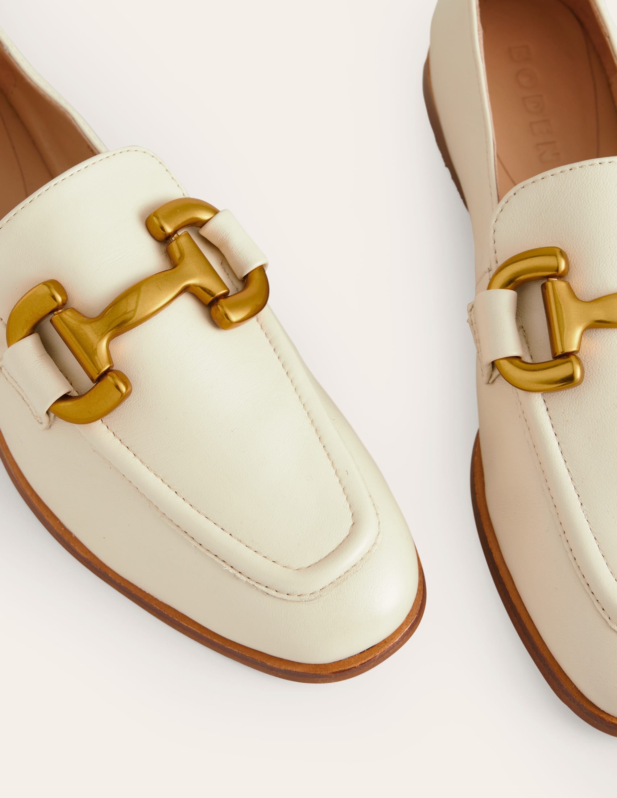 Iris Snaffle Loafers-Ecru - Image 4