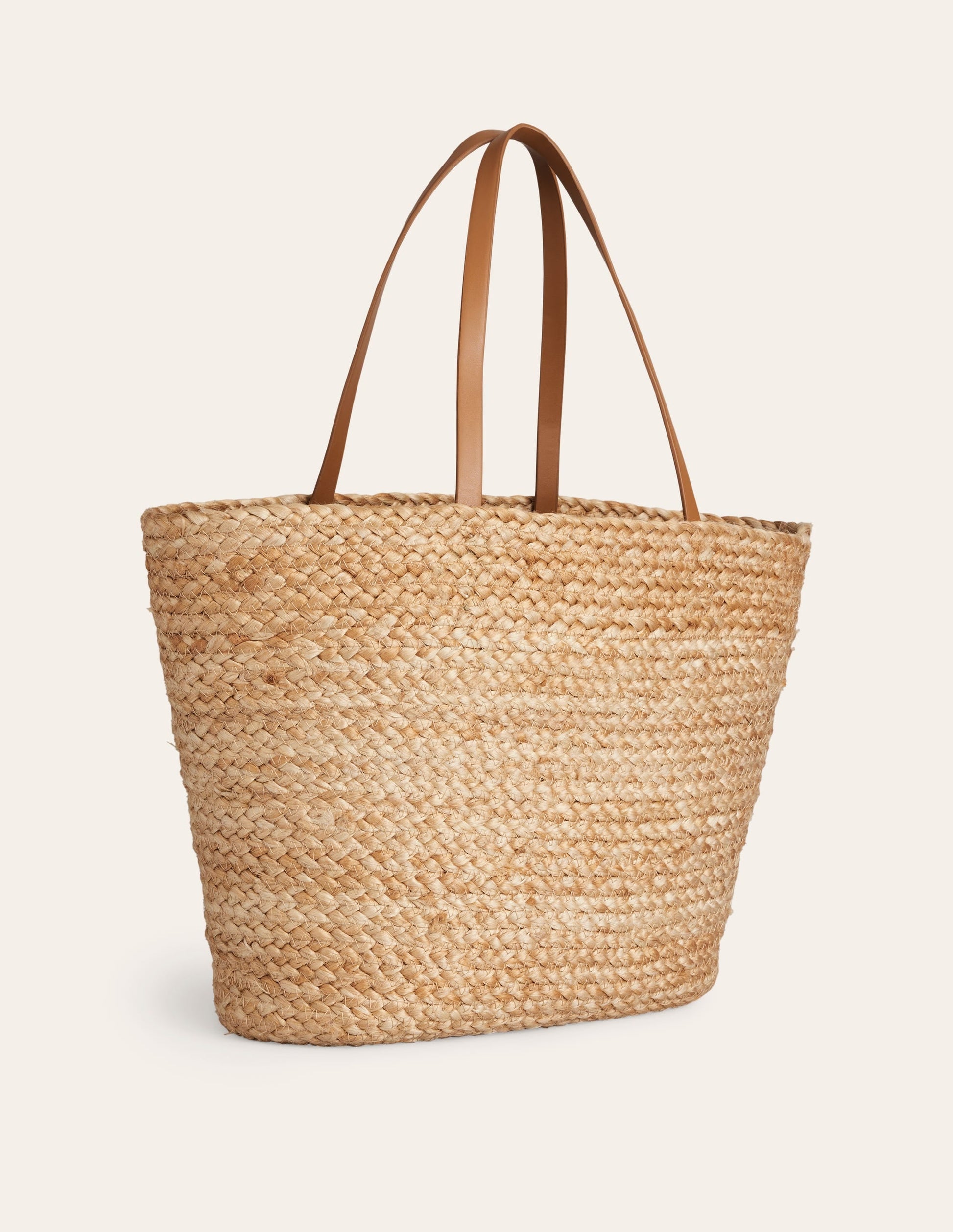 Woven Summer Basket Bag-Natural-3