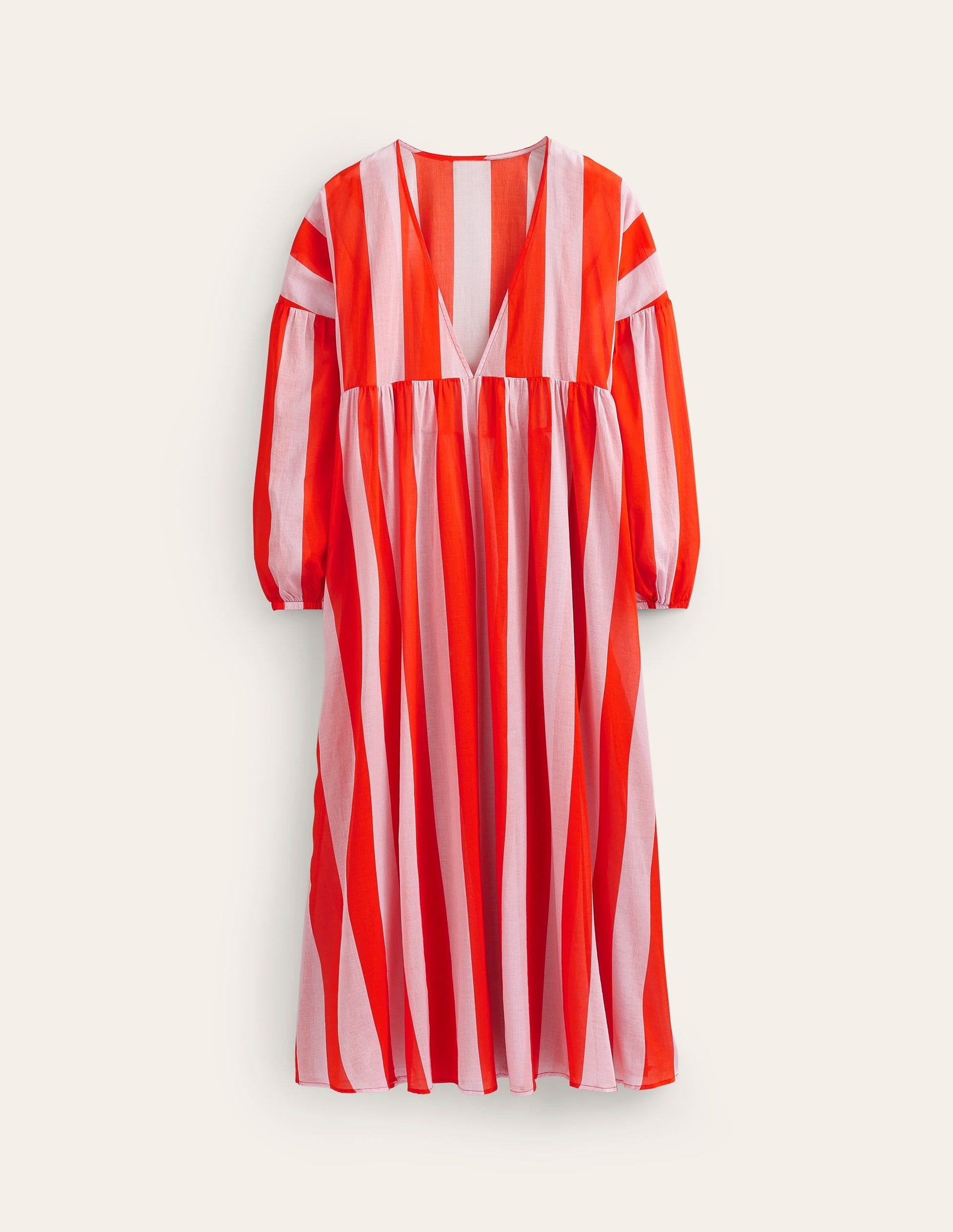 Sarah Maxi Kaftan Dress-Fiesta and Orchid-5